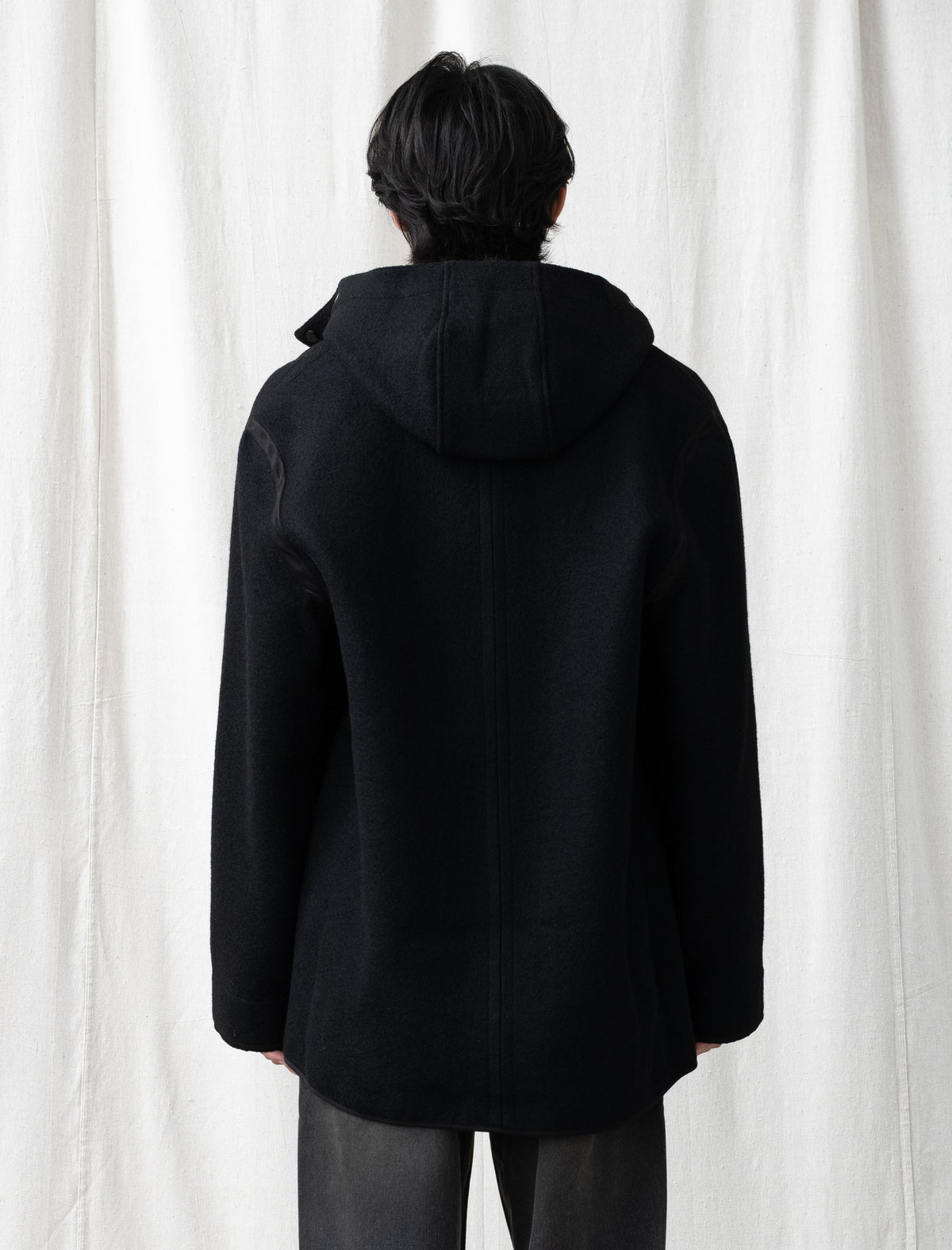 Liner Jacket (Black Stamped Wool)