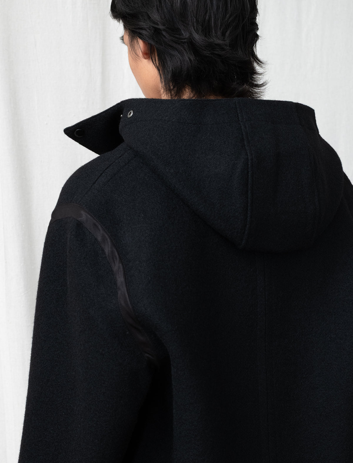 Liner Jacket (Black Stamped Wool)