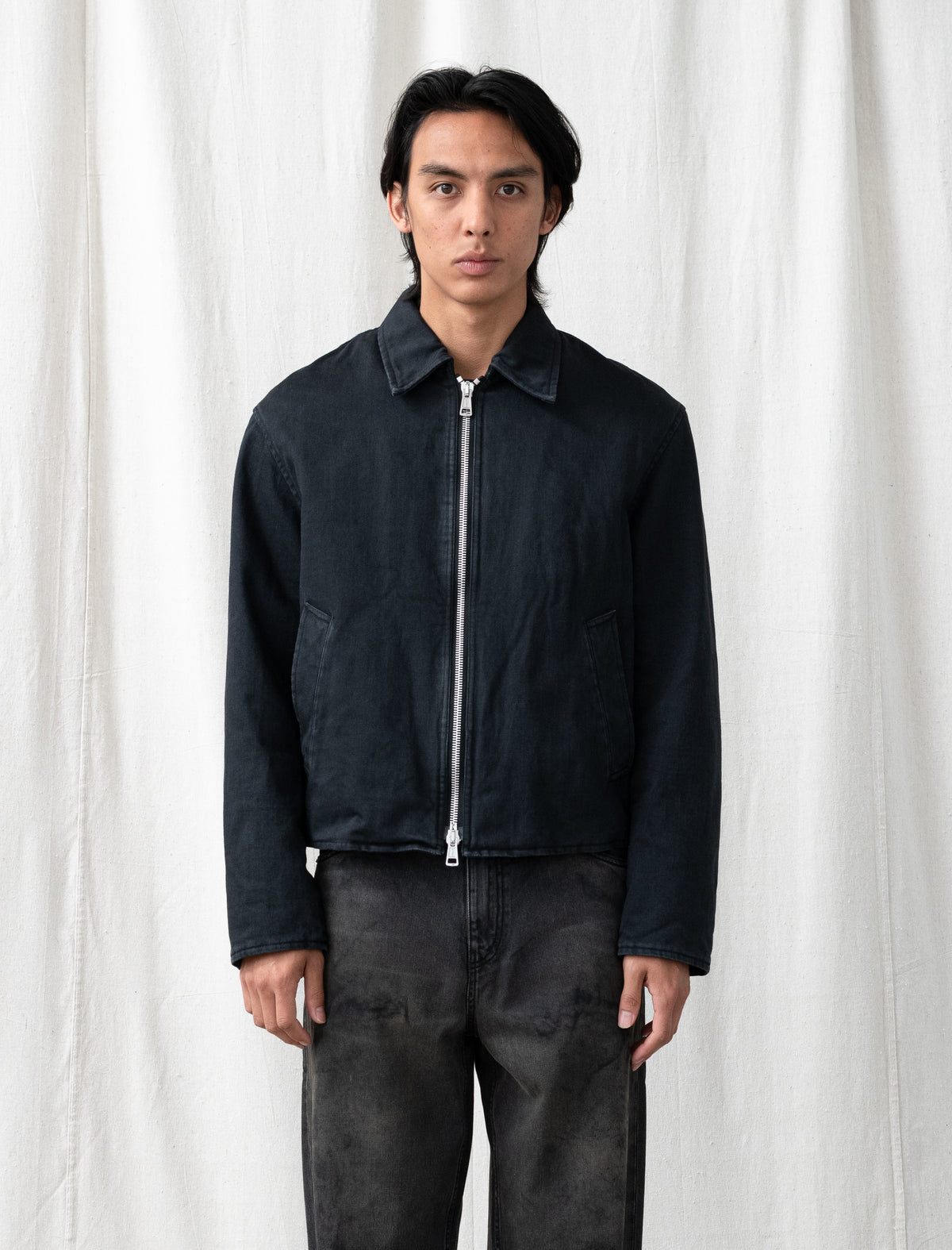 Slight Jacket (Enzyme Obsidian Field Sateen)