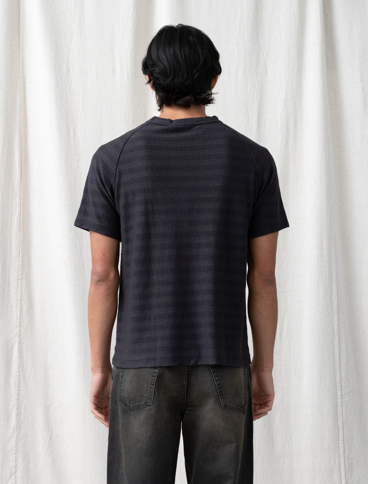 Arcade T-Shirt (Night Soil Veil Wool Stripe)