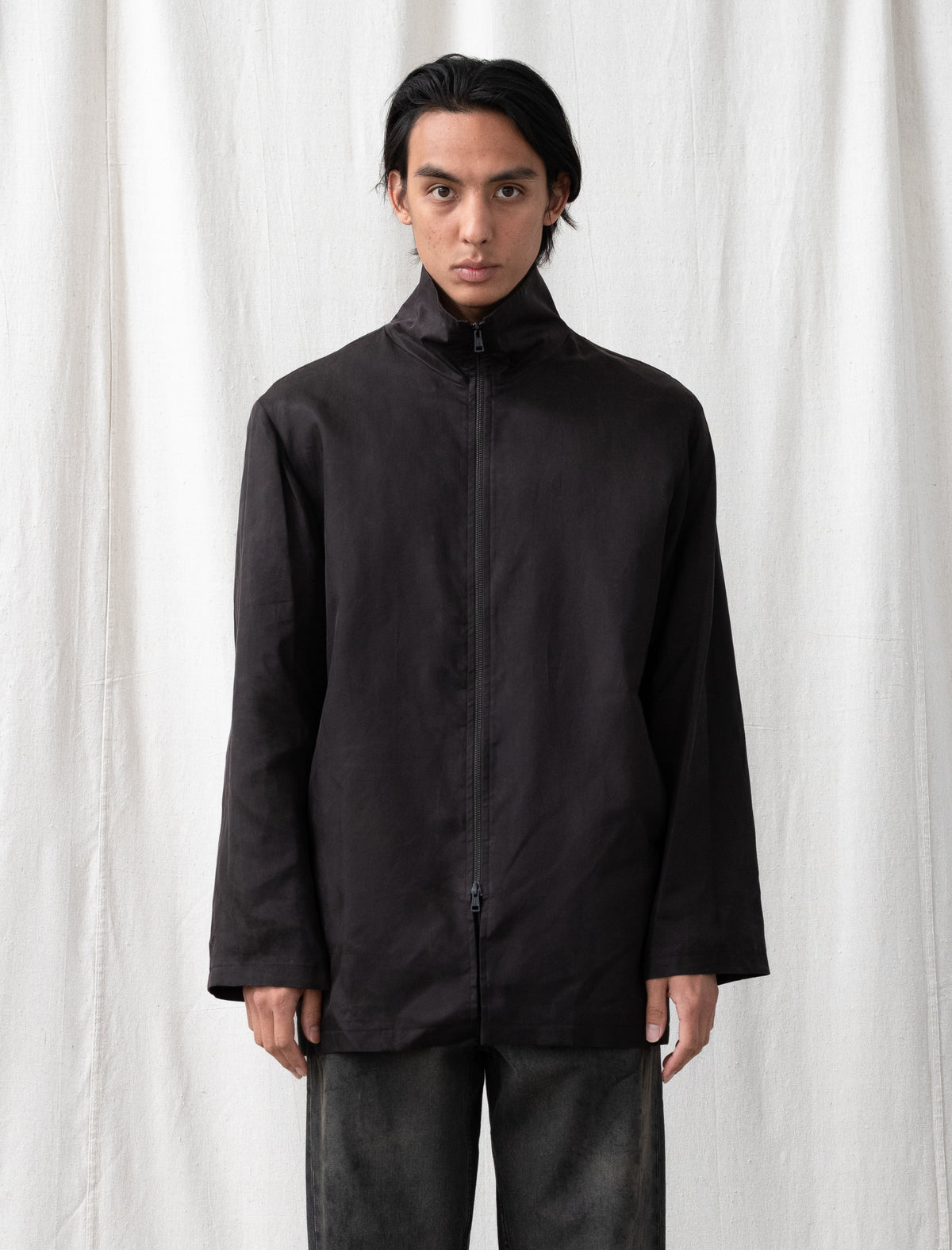 Tiller Jacket (Root Brown Wax Dipped Cupro)