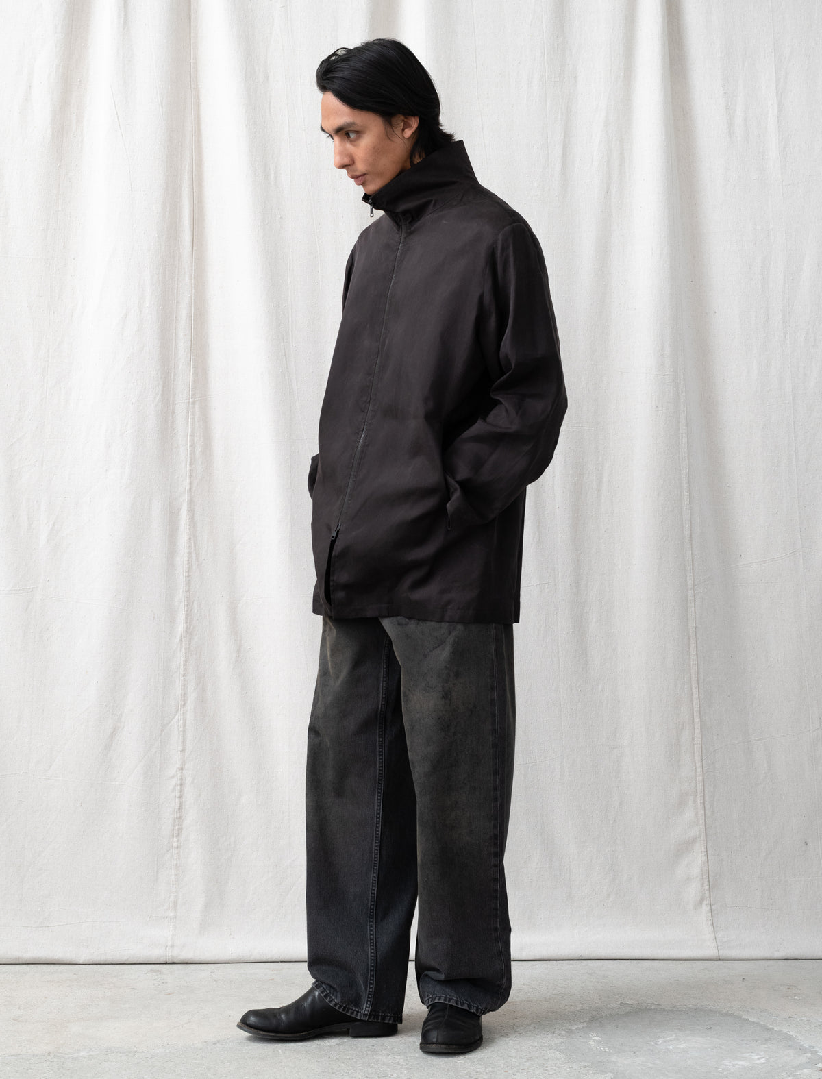 Tiller Jacket (Root Brown Wax Dipped Cupro)