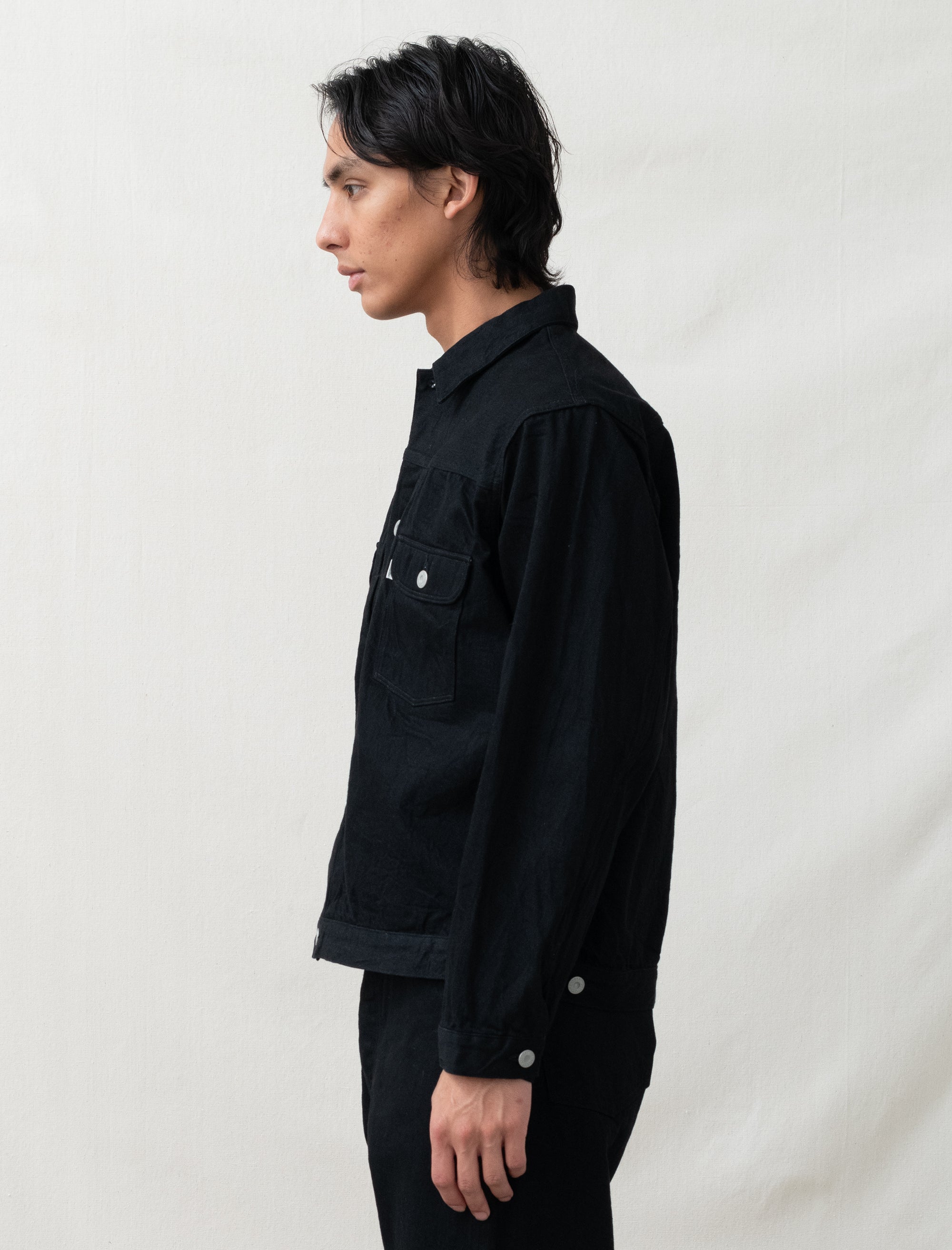 【PHIGVEL】CLASSIC JEAN JACKET BLACK Phigvel Classic Jean Jacket (Black) – Bows and Arrows