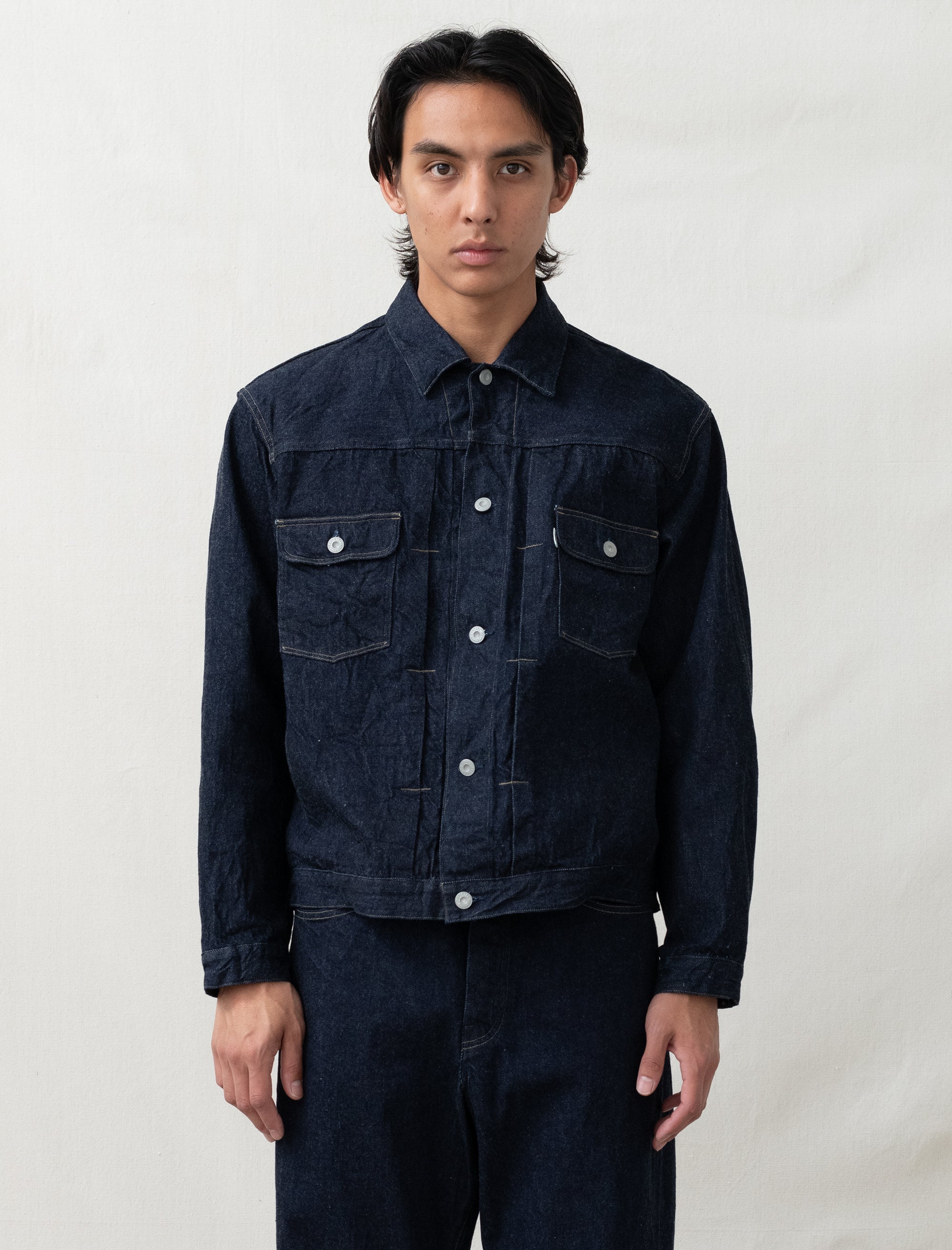 ジャケット・アウター PHIGVEL CLASSIC JEAN JACKET300 INDIGO 40 PHIGVEL（フィグベル）｜Classic Jean Jacket “300”- INDIGO – anemoscope