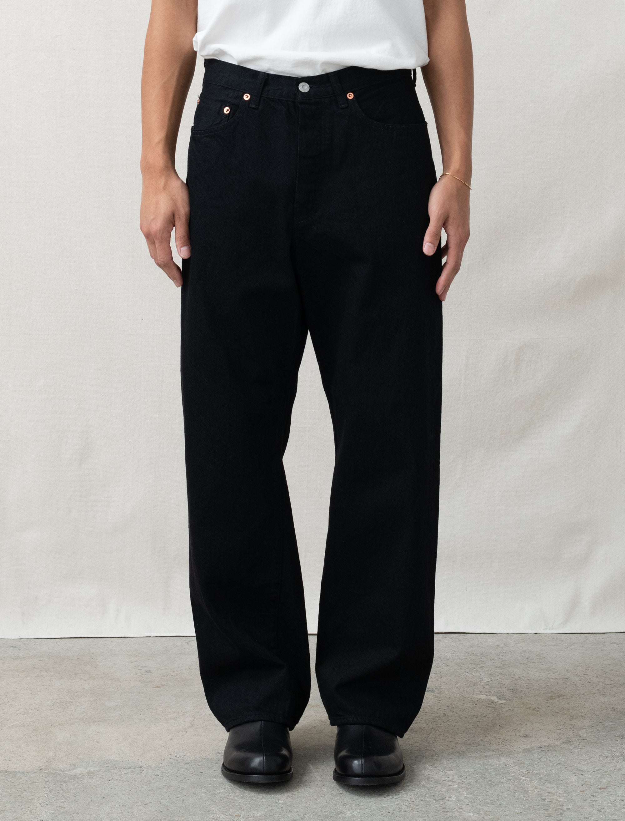 Phigvel Classic Wide Jeans black 