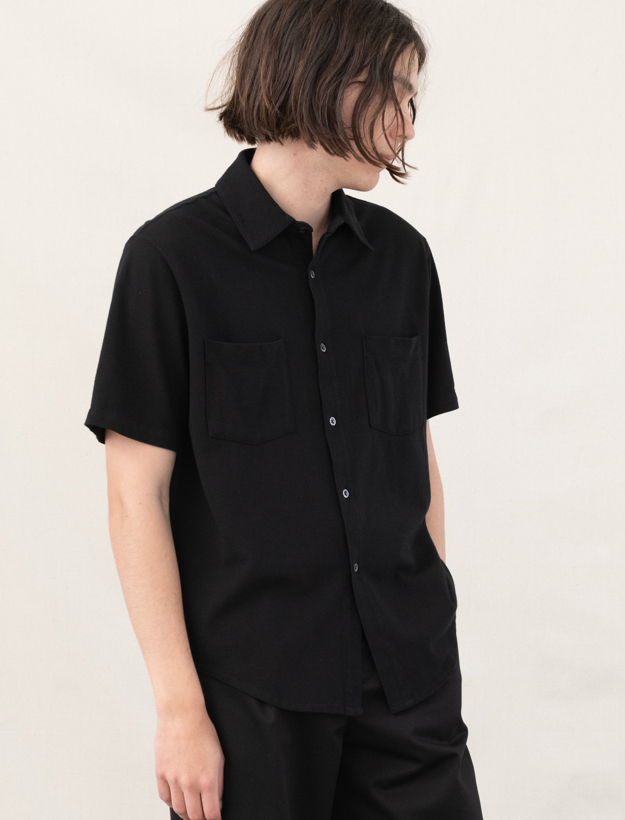 Pique Work Shirt (Black)