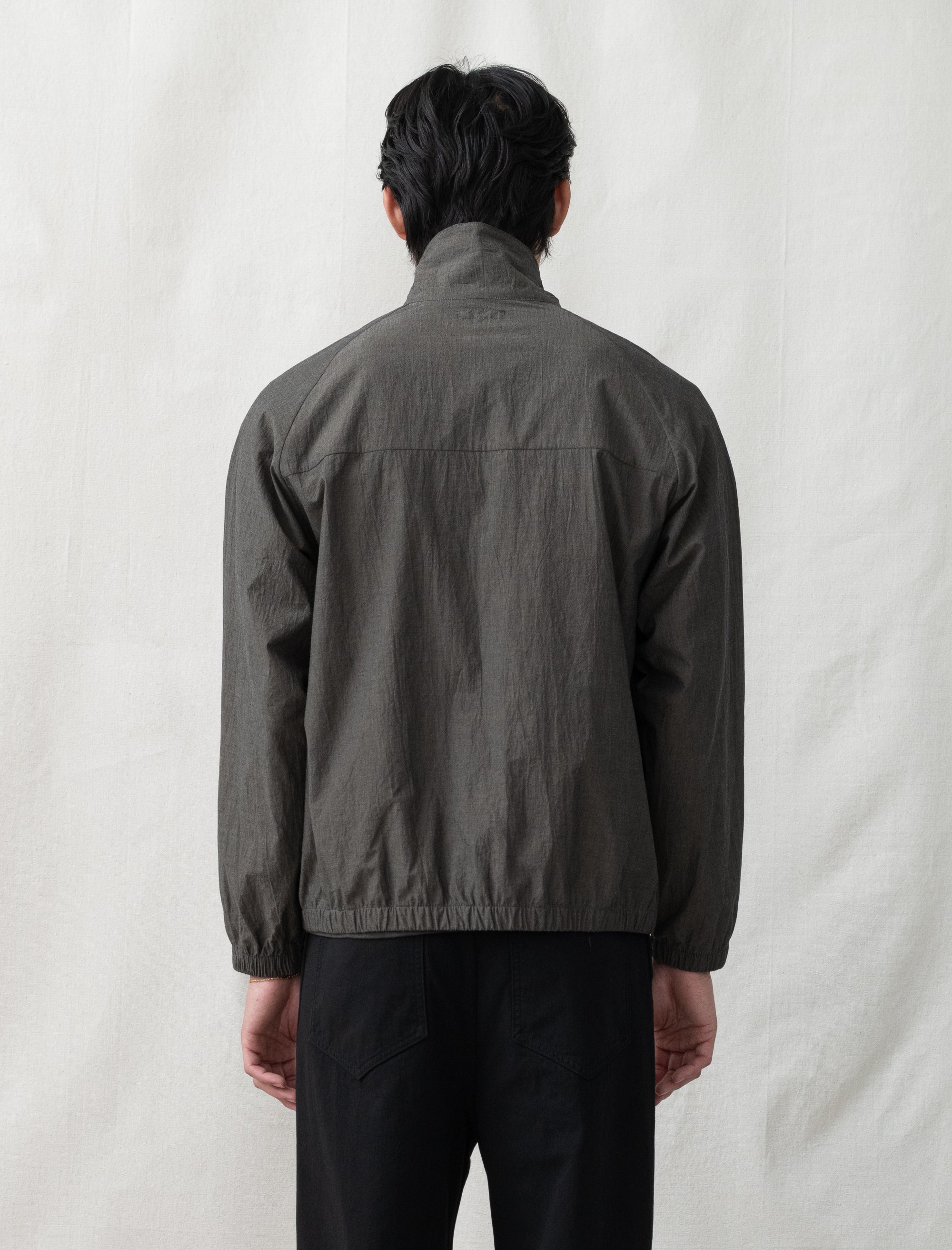 Tumbled Poplin Full Zip (Brown Pearl)