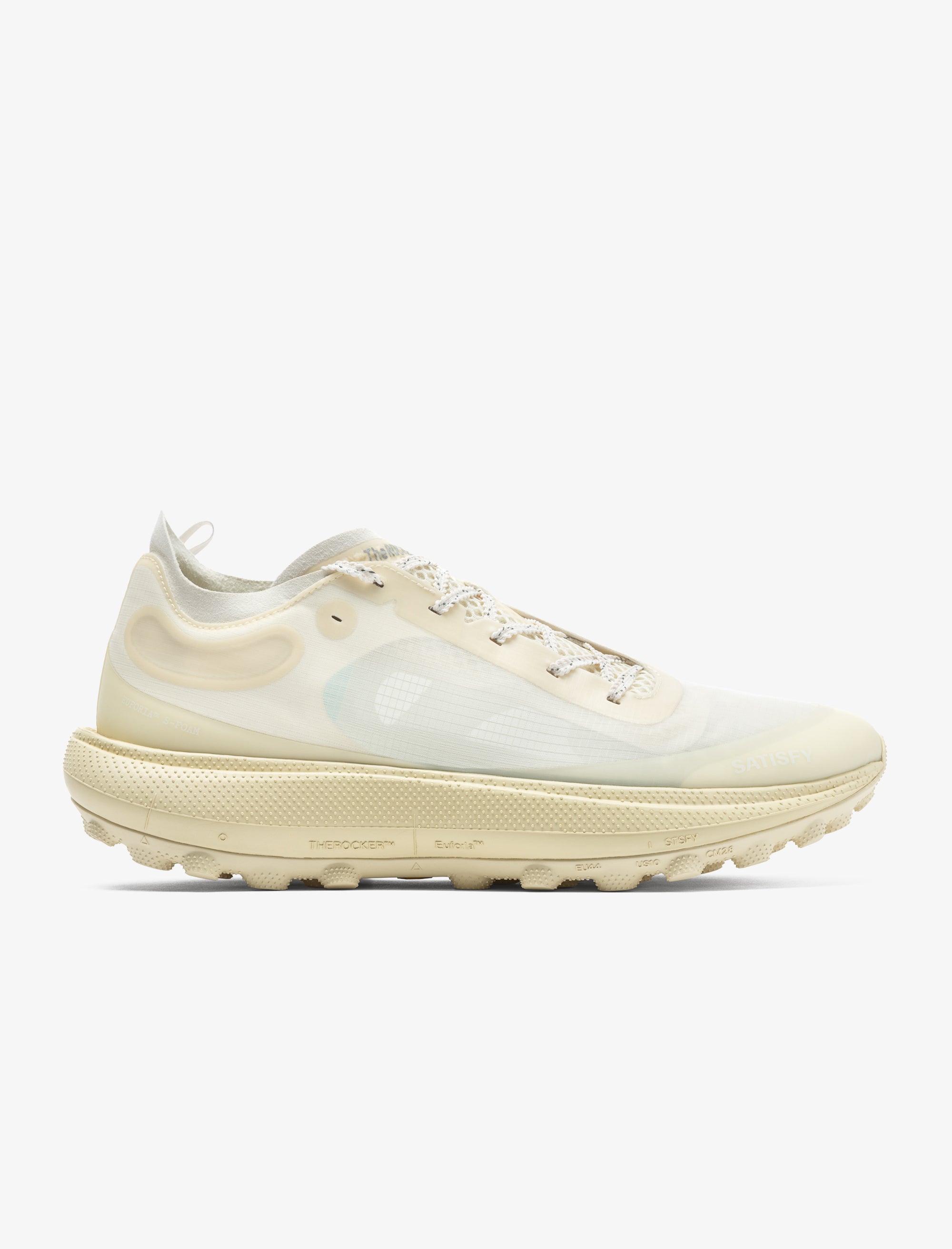 Beige sneaker on a white background