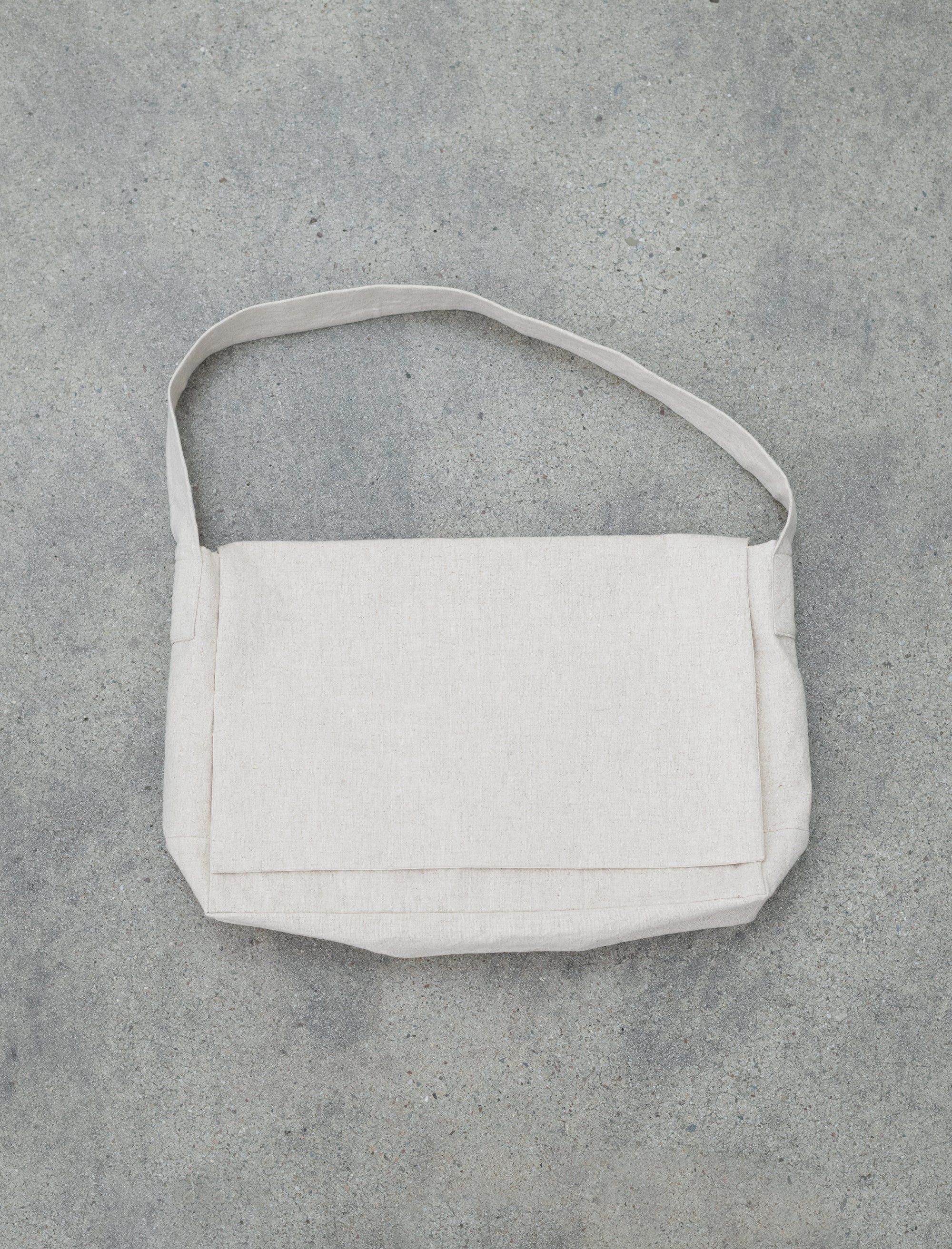 Linen Cross Body Bag (Oatmeal)