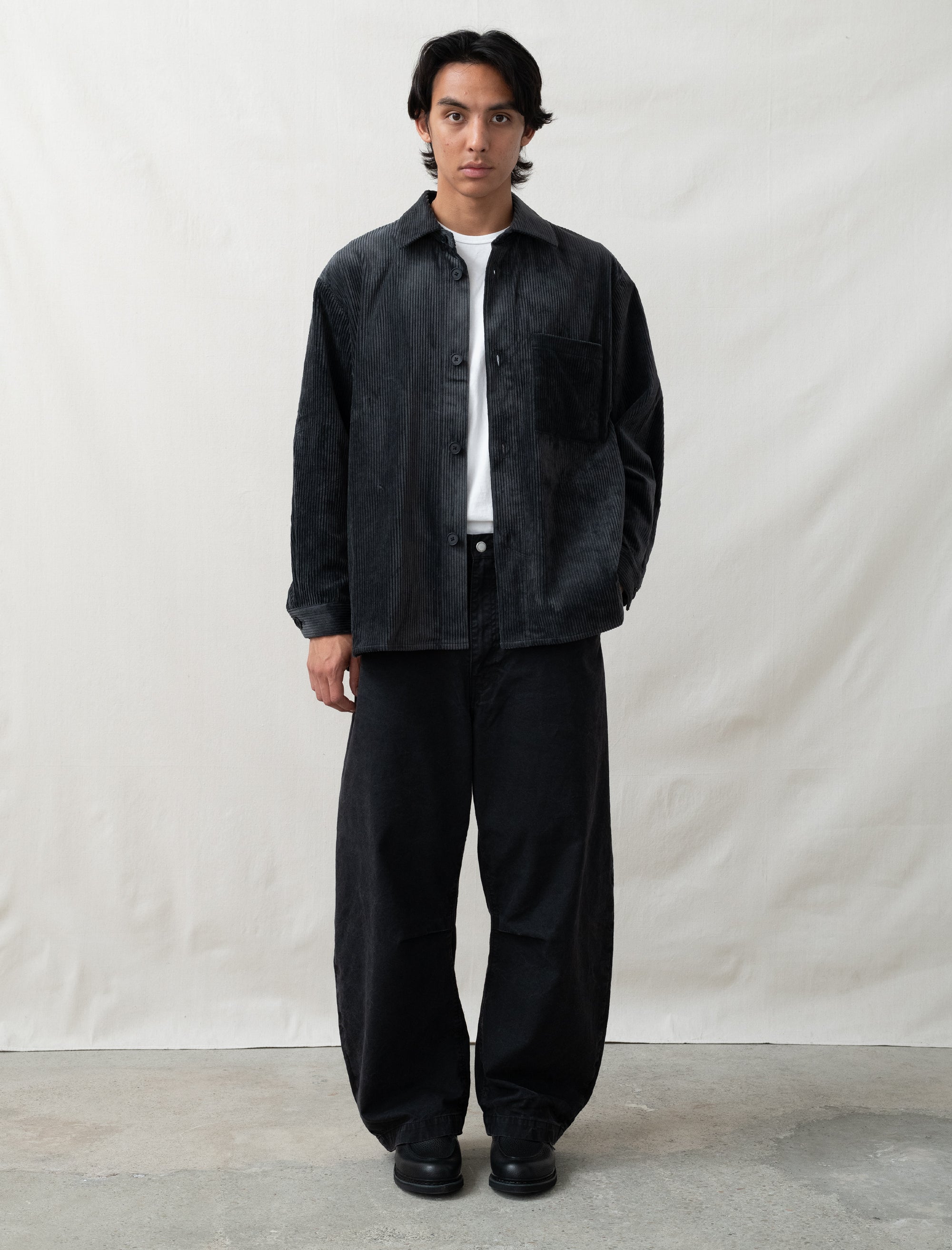  - Corduroy Shirt Jacket (Blue Charcoal) - Bows and Arrows