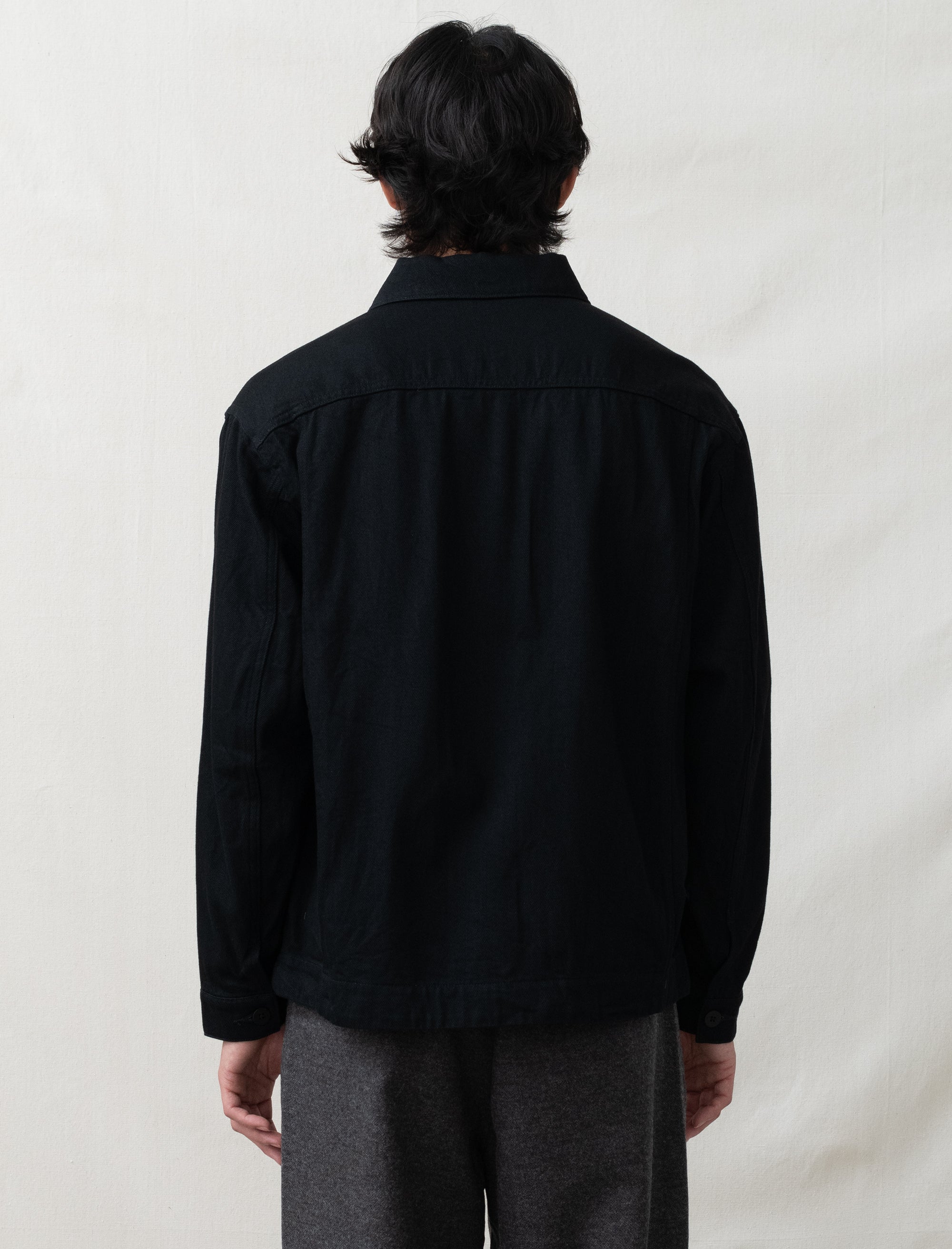 still by hand denim jacket in black 