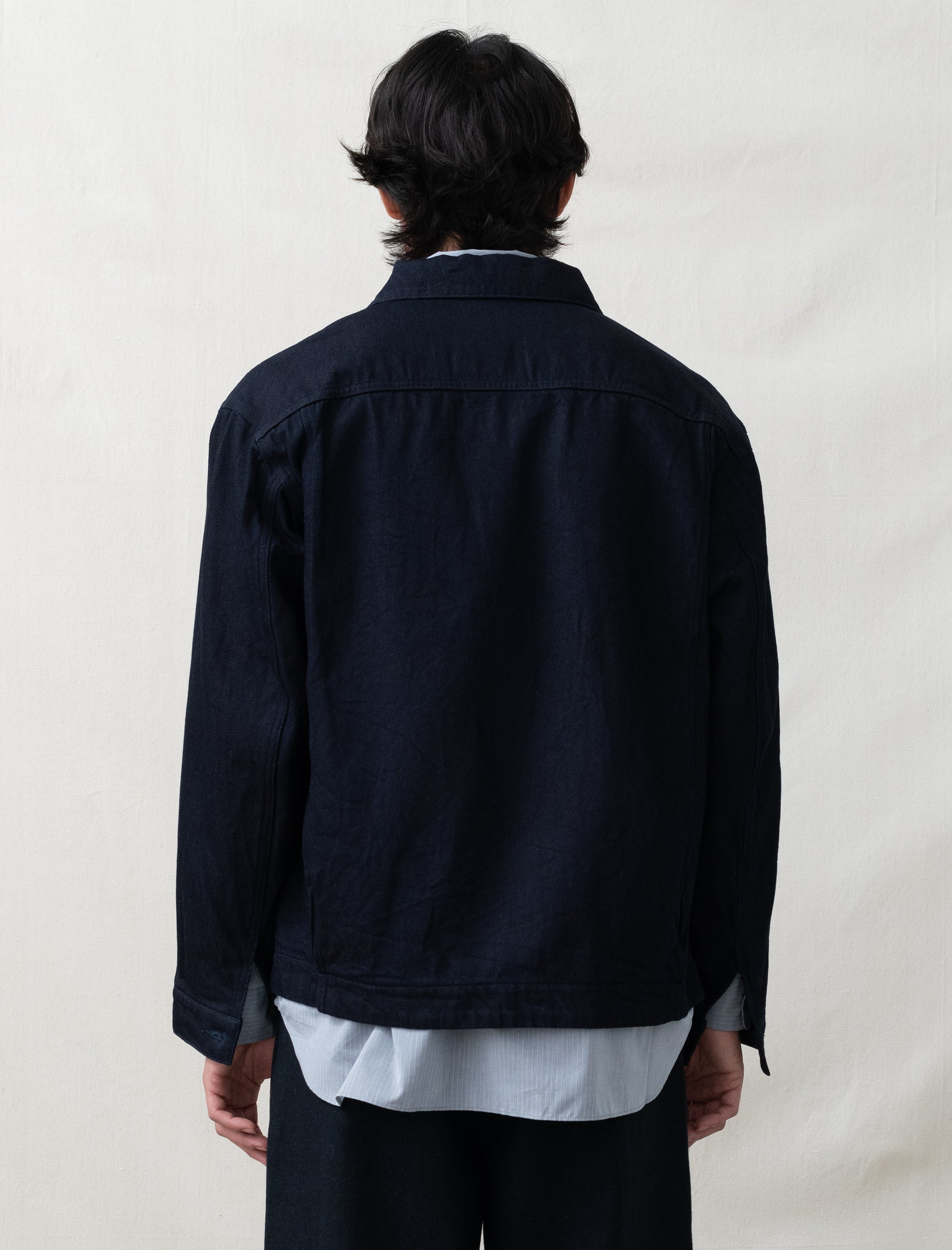 still by hand denim jacket indigo 