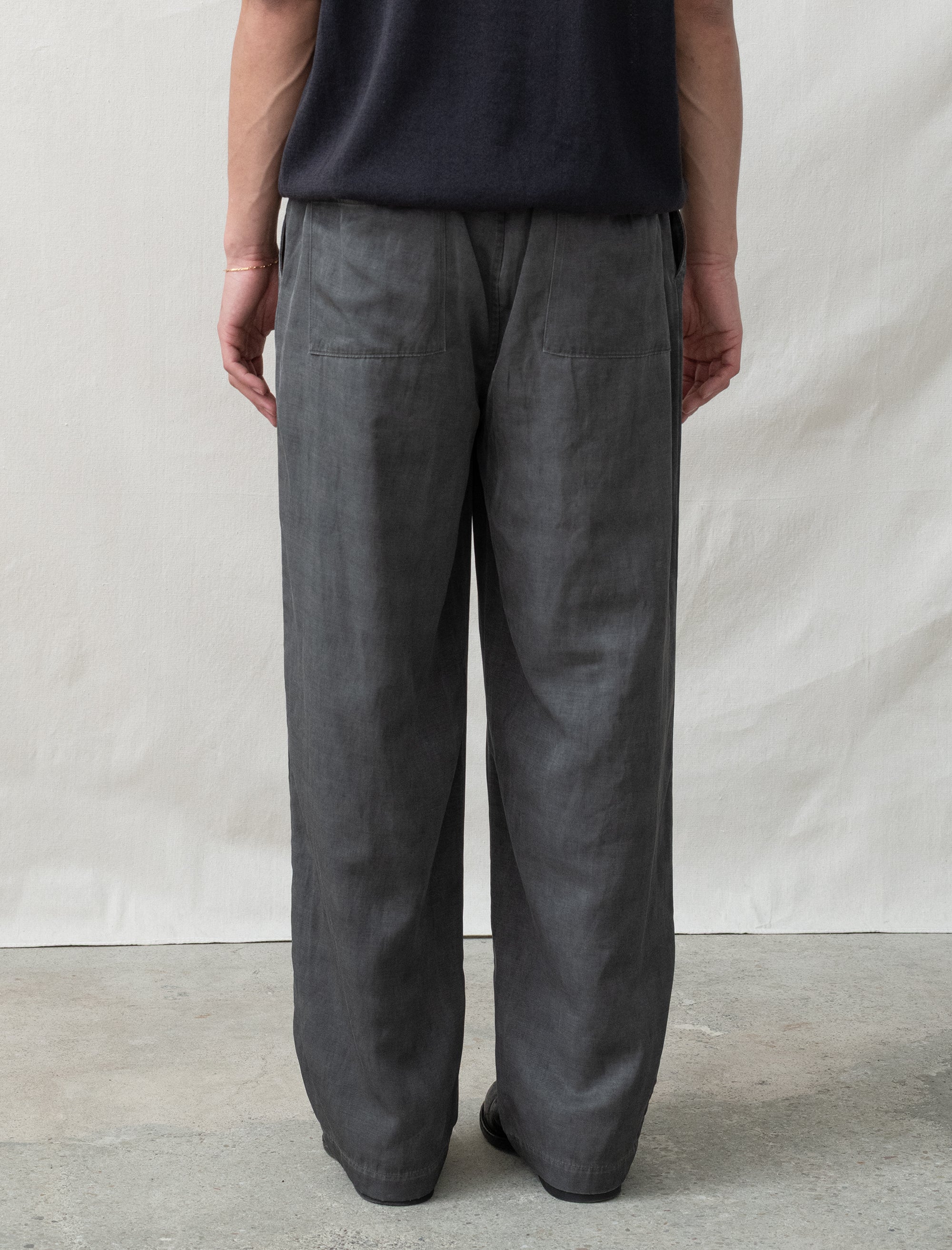 still by hand easy pant charcoal