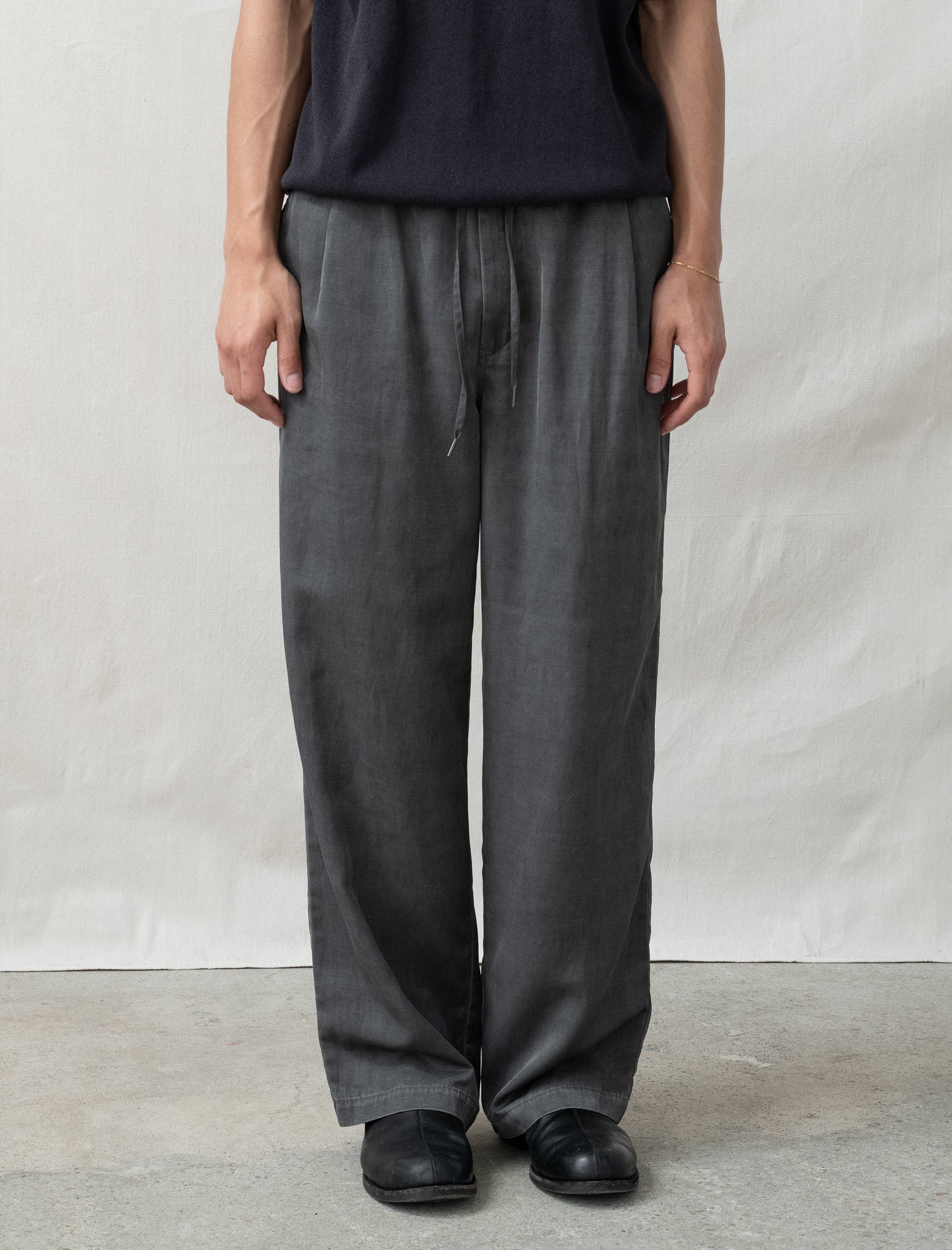 still by hand easy pant charcoal