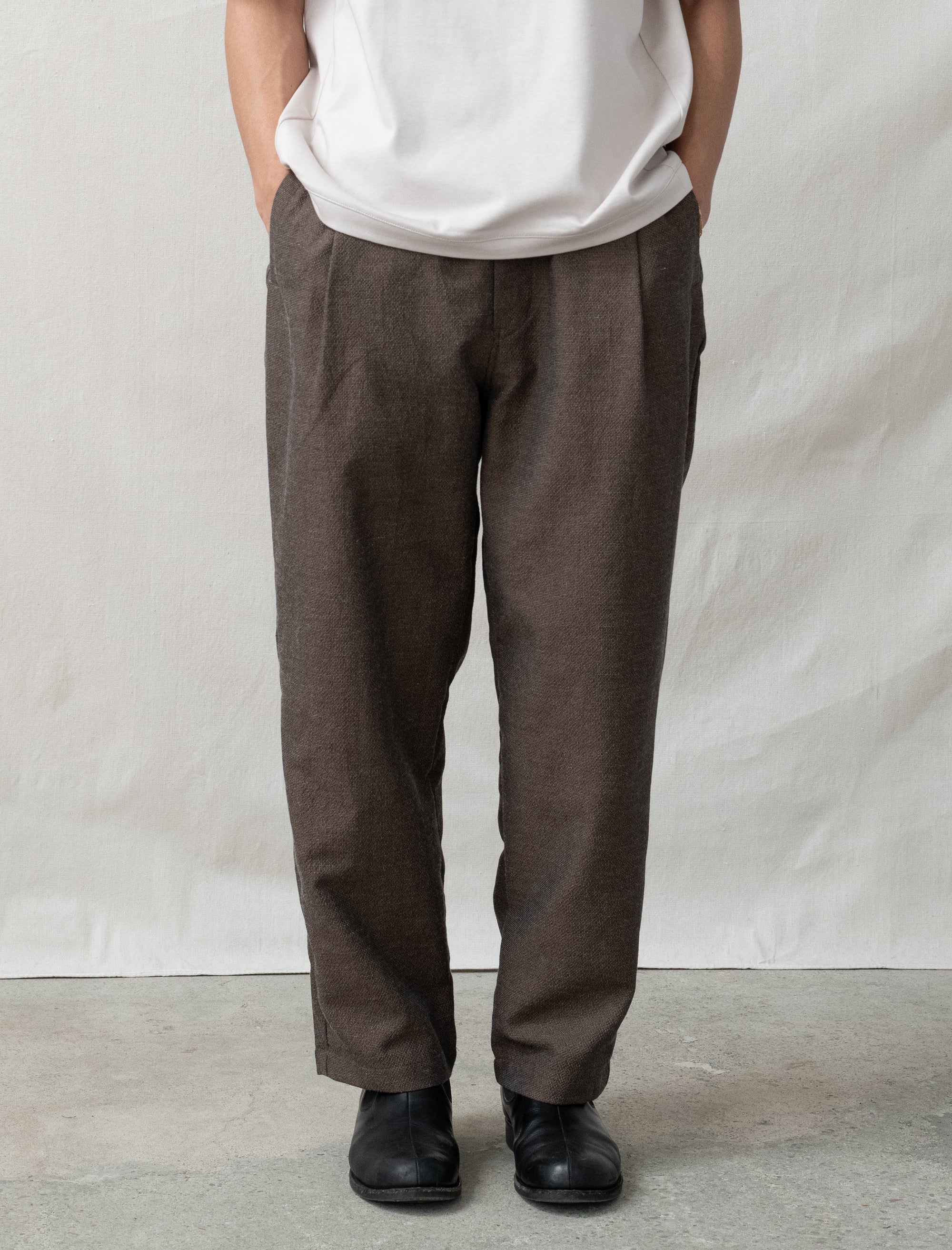still by hand mixed pant brown 