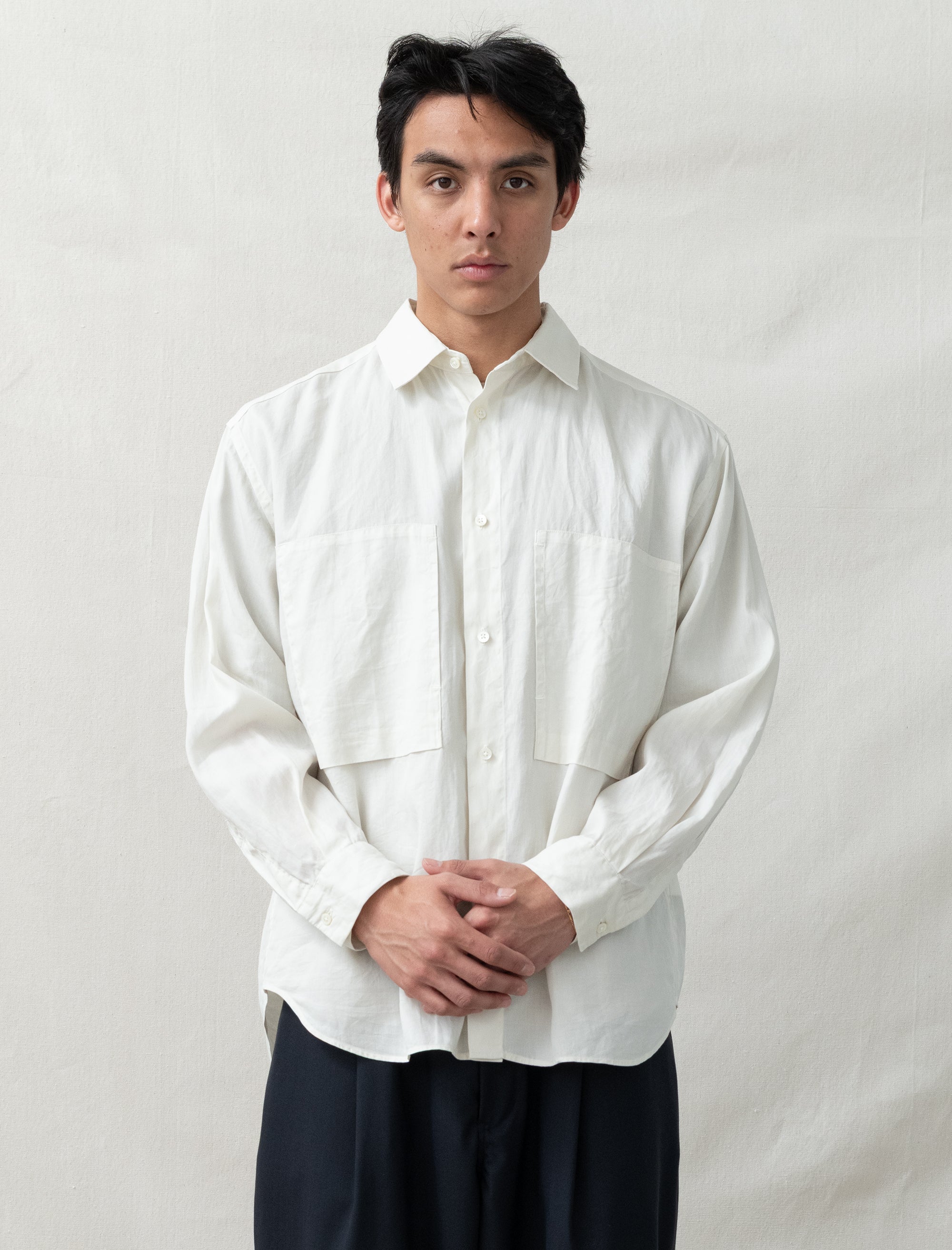 Still By Hand Garment-Dye Over Shirt (Ecru) – Bows and Arrows
