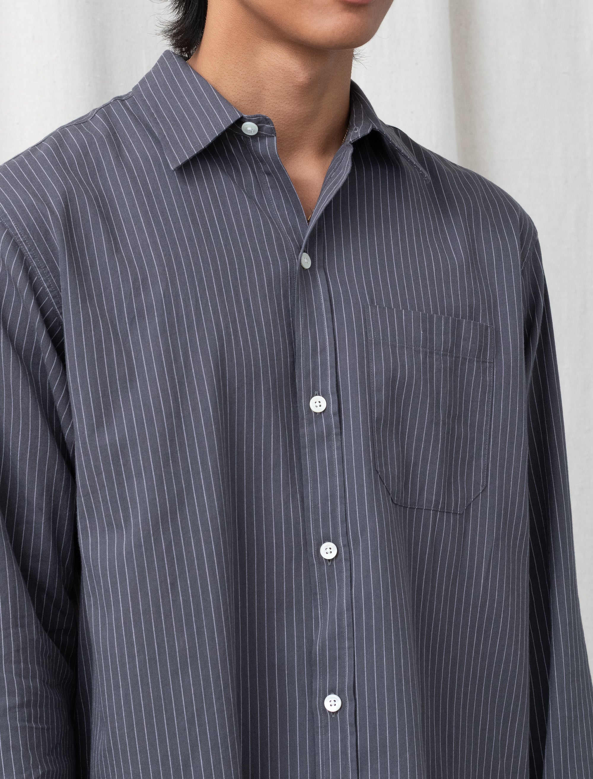 Distant Shirt (Blush Stripe)