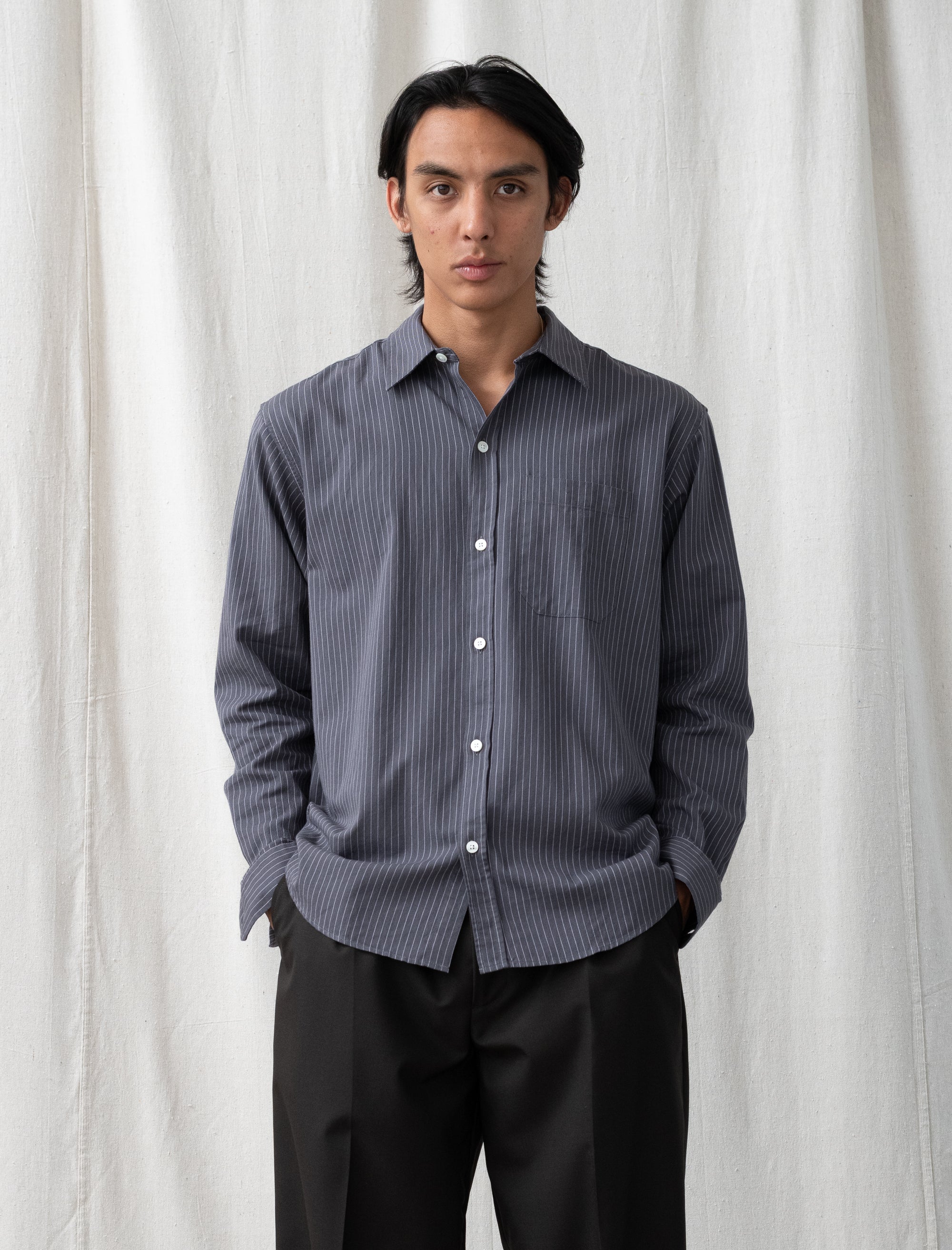 Distant Shirt (Blush Stripe)