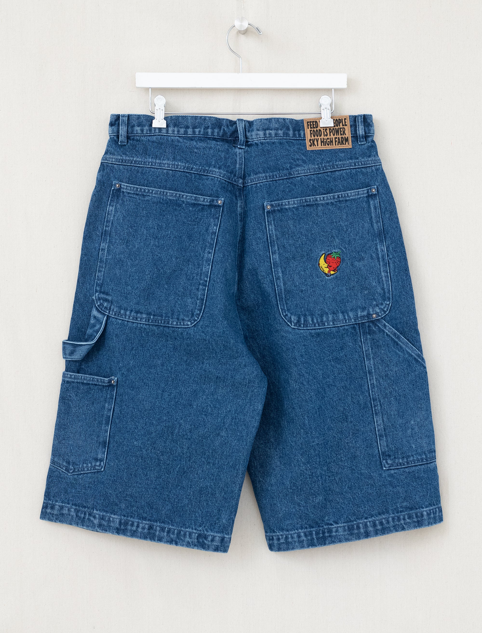 Perennial Logo Denim Shorts (Blue)