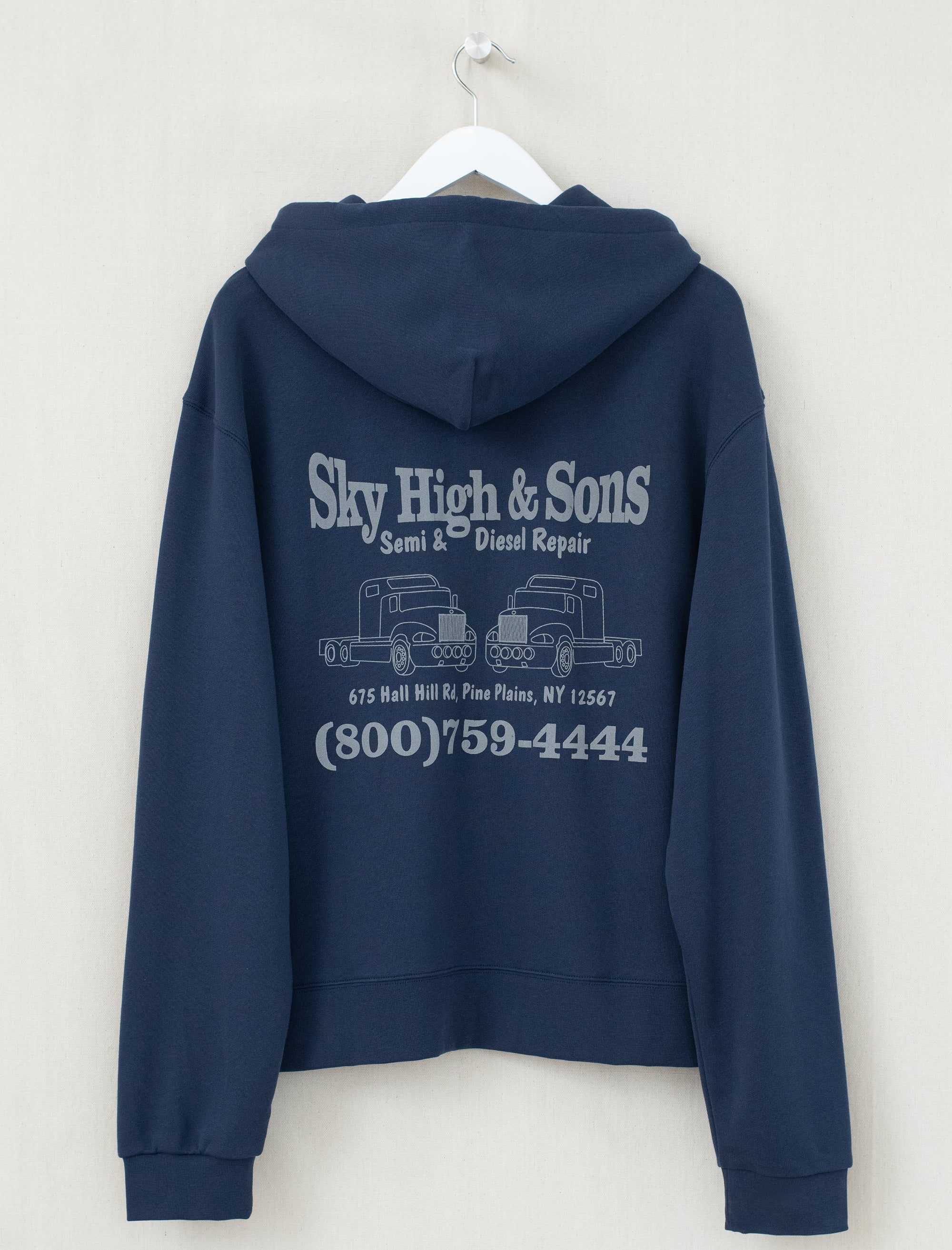 Sky High And Sons Zip-Up Hoodie (Navy)