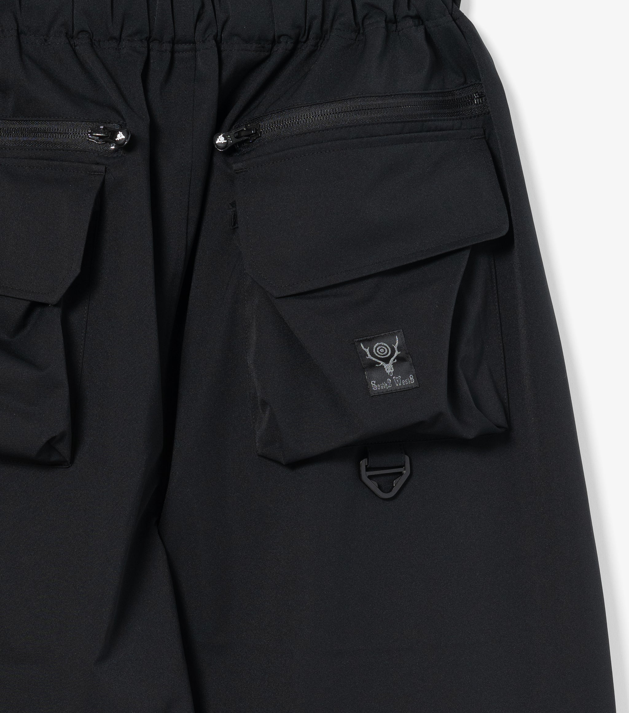 Multi-Pocket Belted Pant (Black)