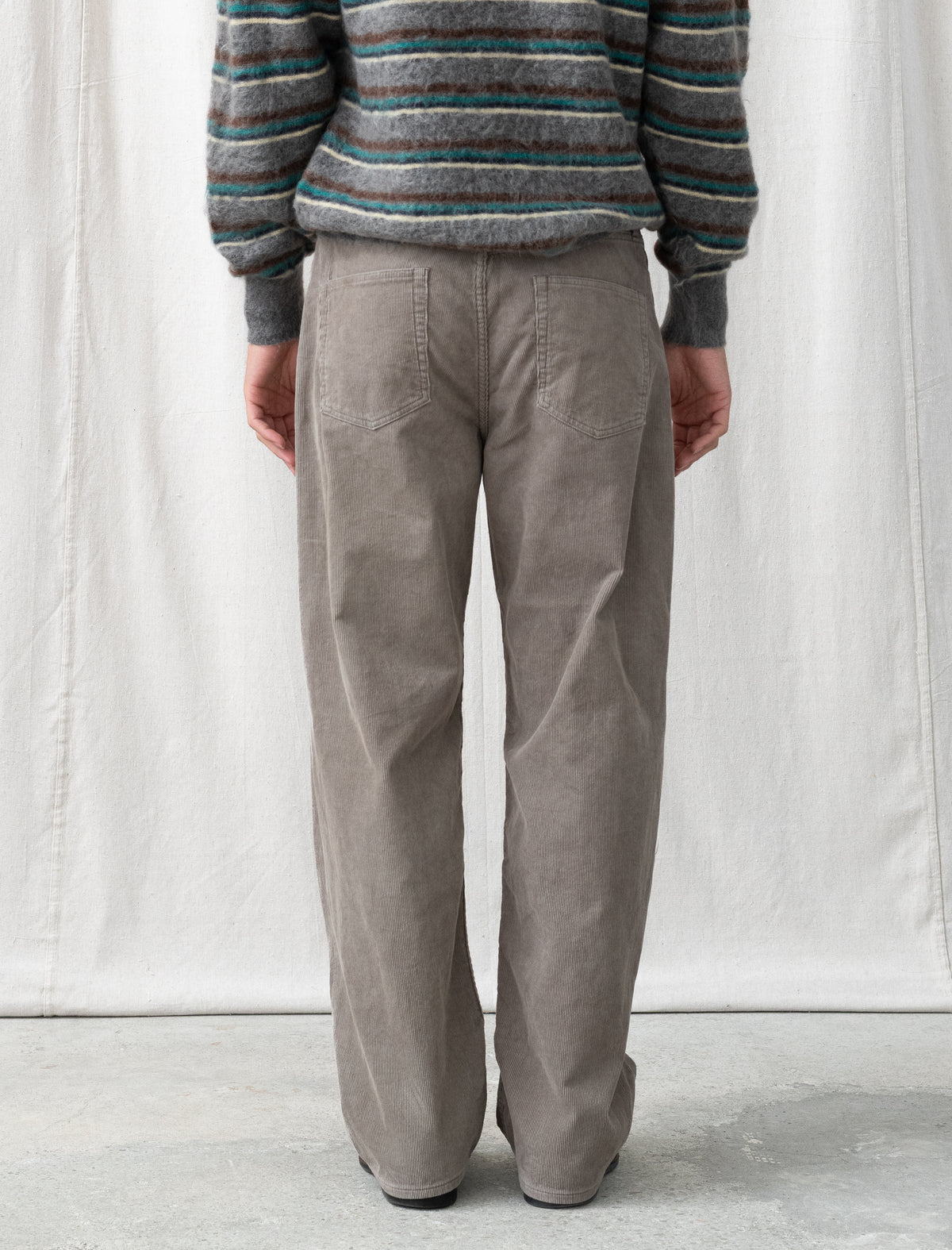 Relax Fit Vintage Corduroy Pants (Taupe)