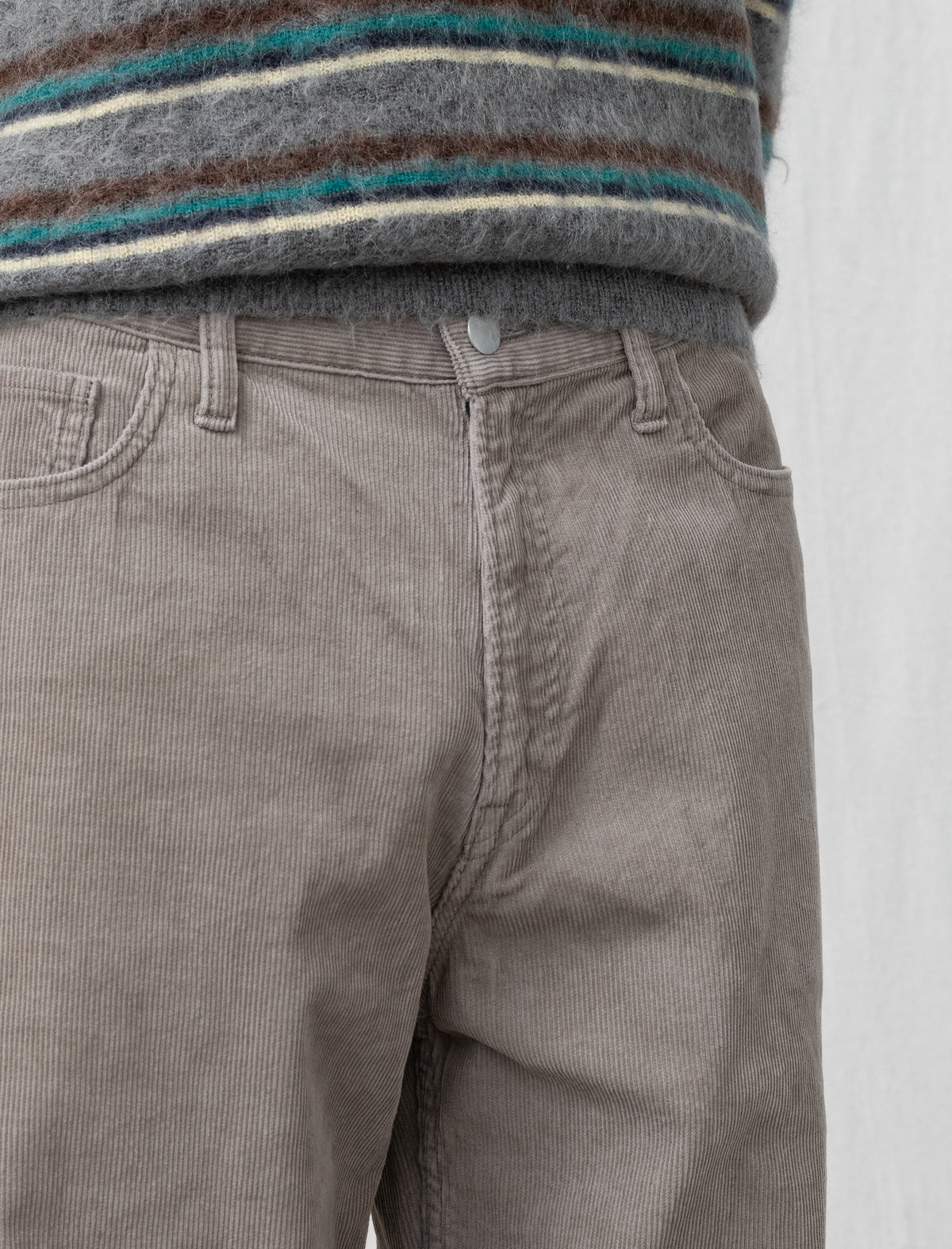 Relax Fit Vintage Corduroy Pants (Taupe)