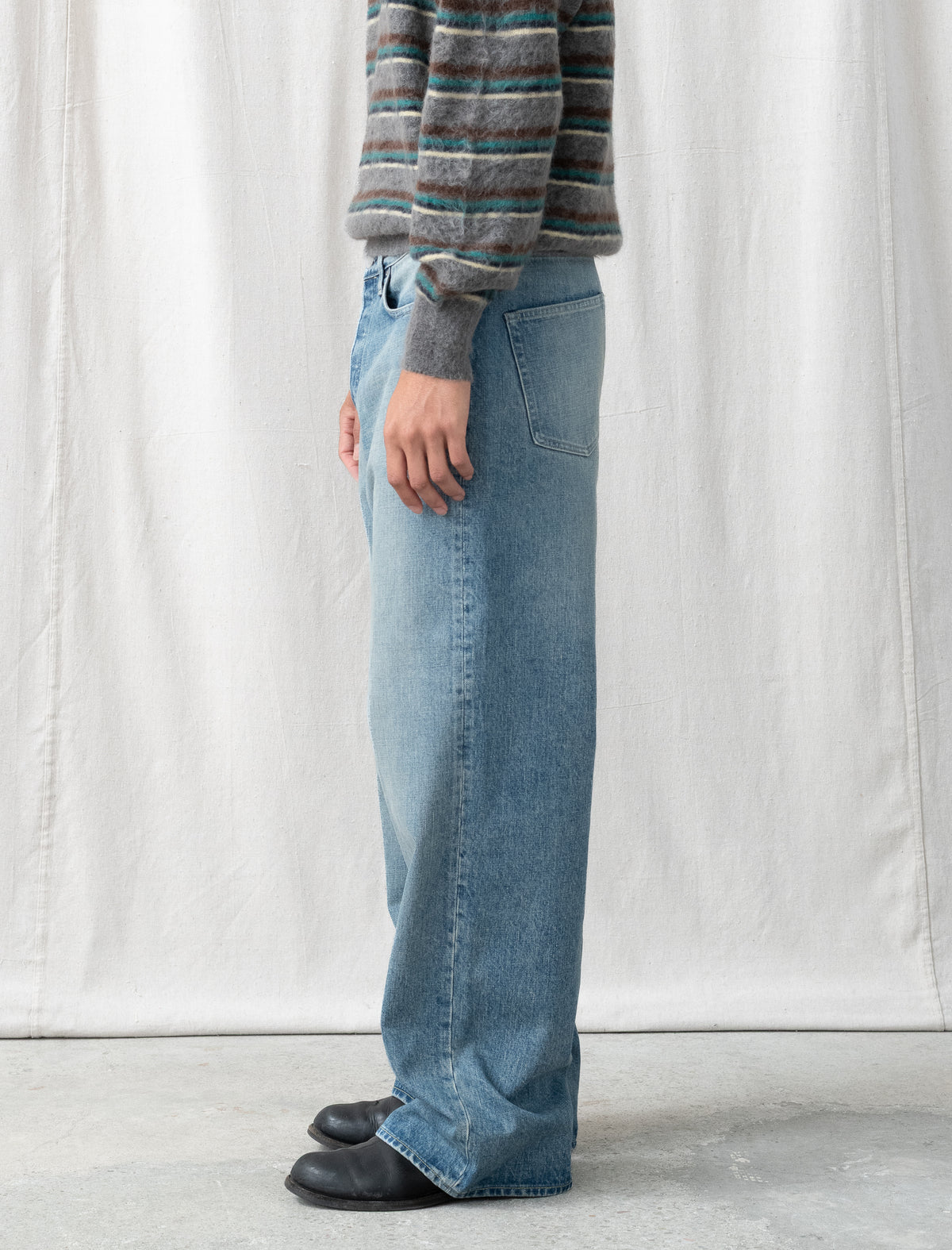 Loose Denim Pants (Indigo)