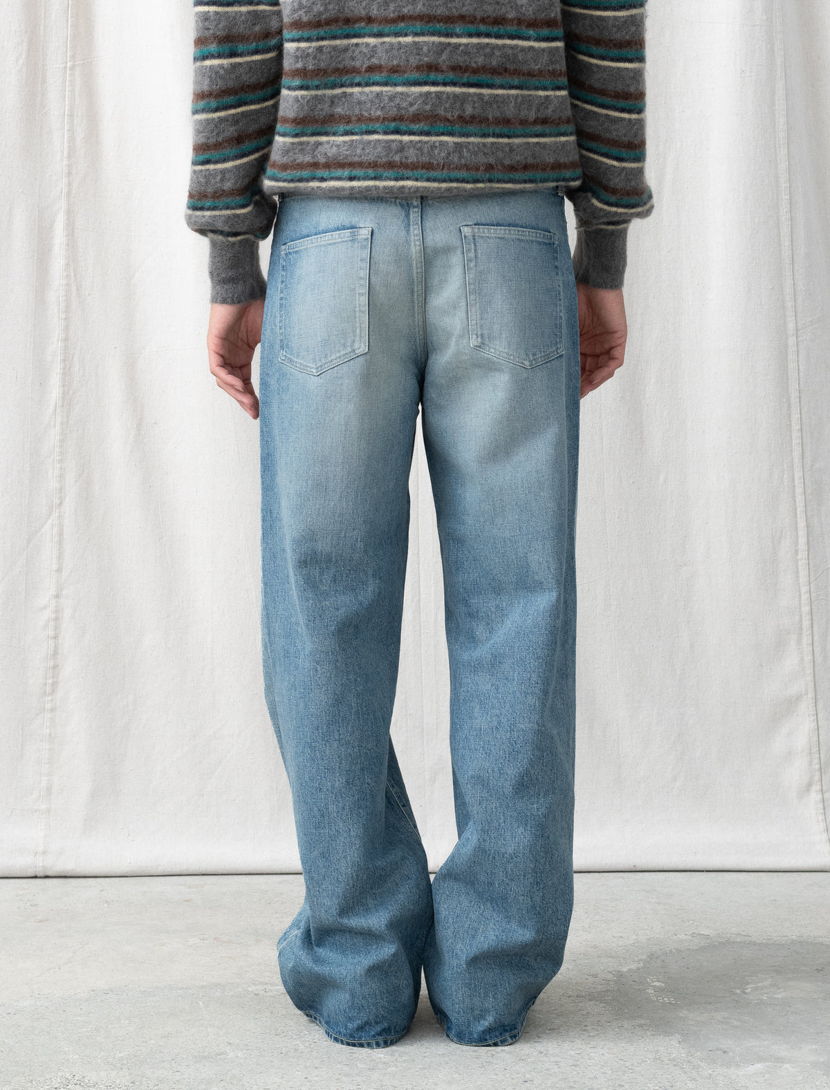 Loose Denim Pants (Indigo)