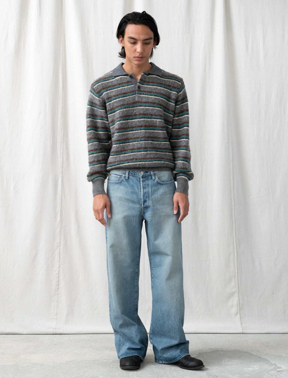 Loose Denim Pants (Indigo)