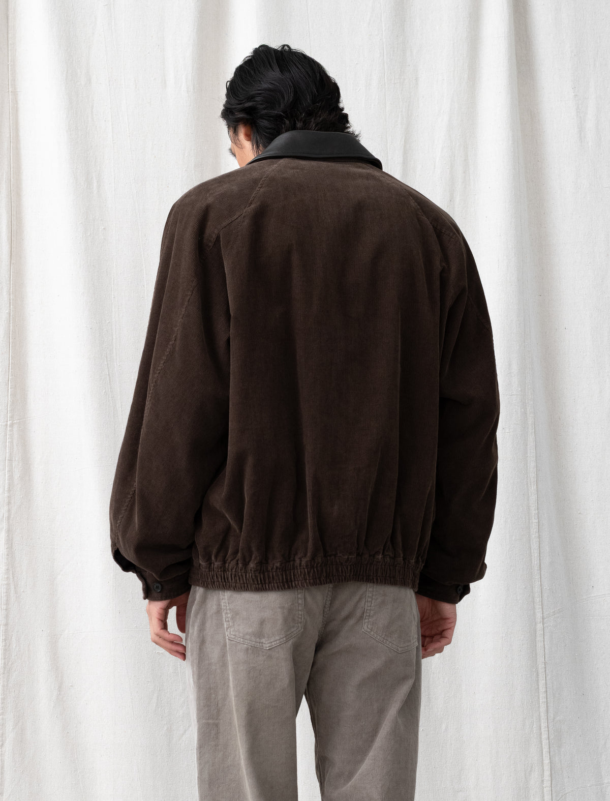 Vintage Corduroy Zip Jacket (Brown)