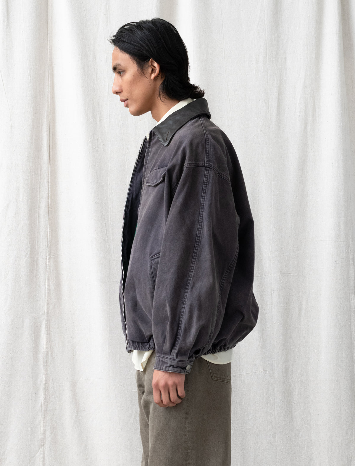Sulfur Dyed Whipcord Vintage Jacket (Black)