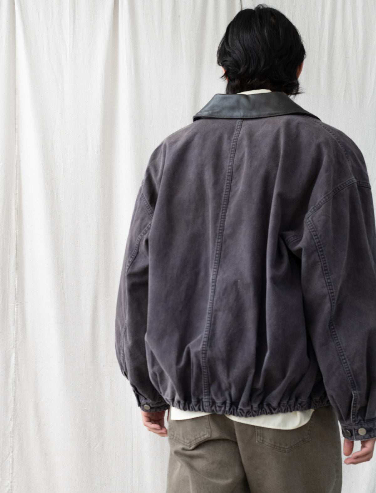 Sulfur Dyed Whipcord Vintage Jacket (Black)