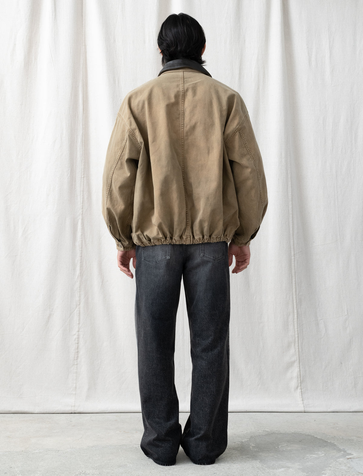 Sulfur Dyed Whipcord Vintage Jacket (Khaki)
