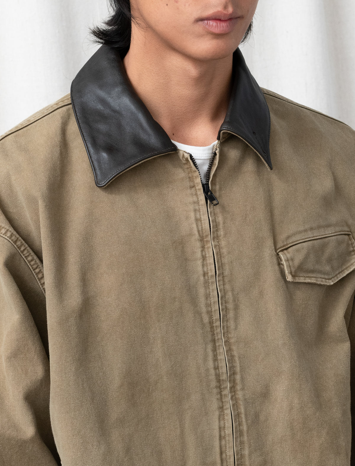 Sulfur Dyed Whipcord Vintage Jacket (Khaki)