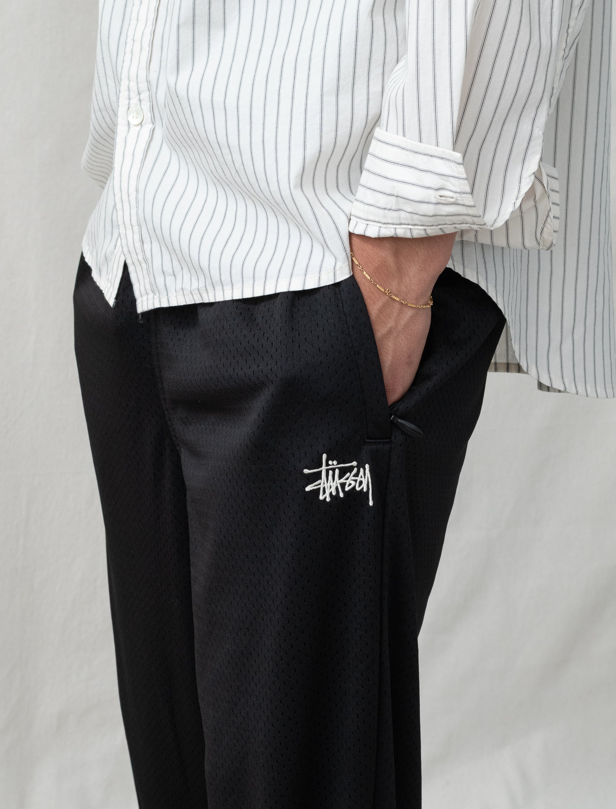 Stüssy Mesh Track Pant (Black) – Bows and Arrows