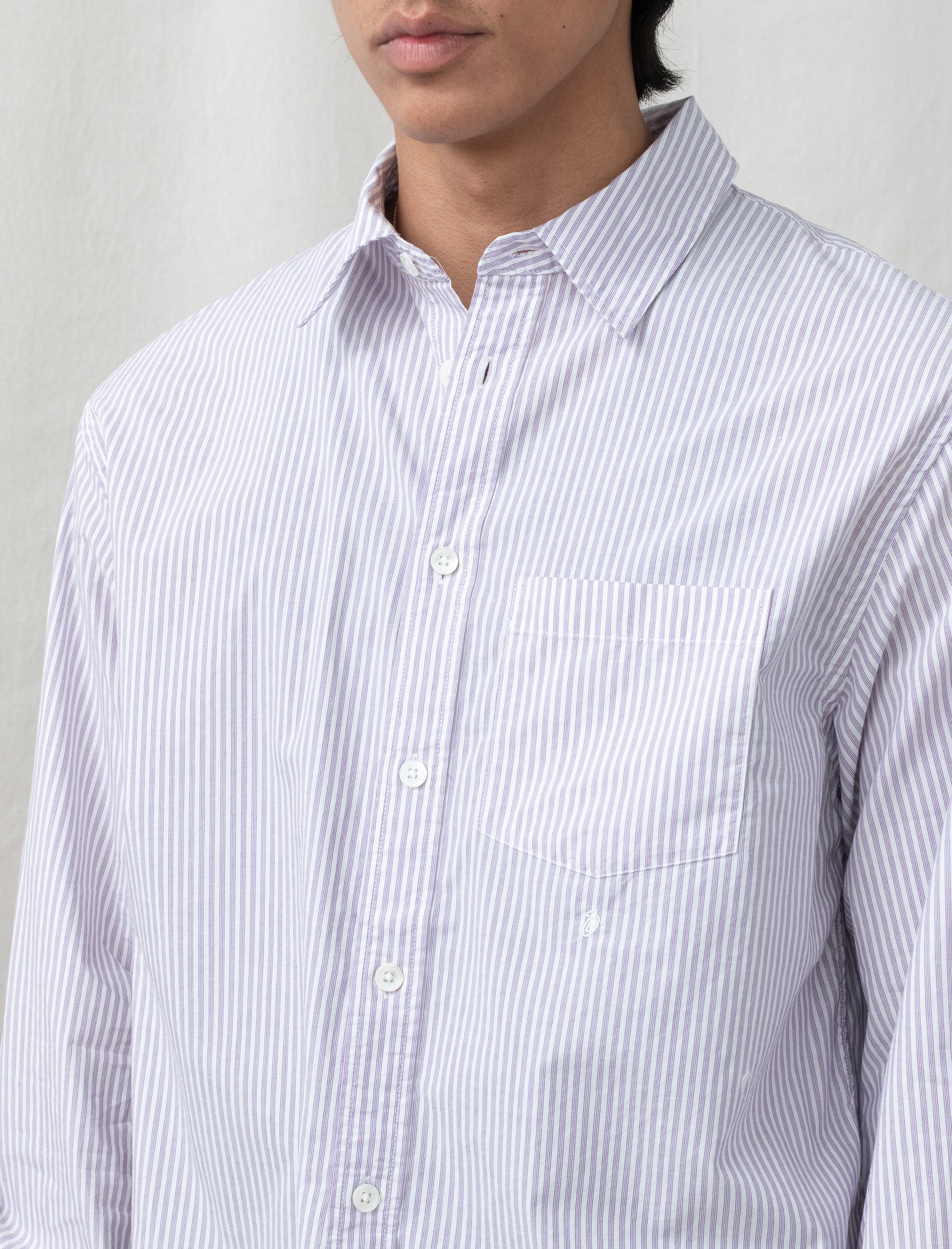 Standard Shirt (Purple Stripe)