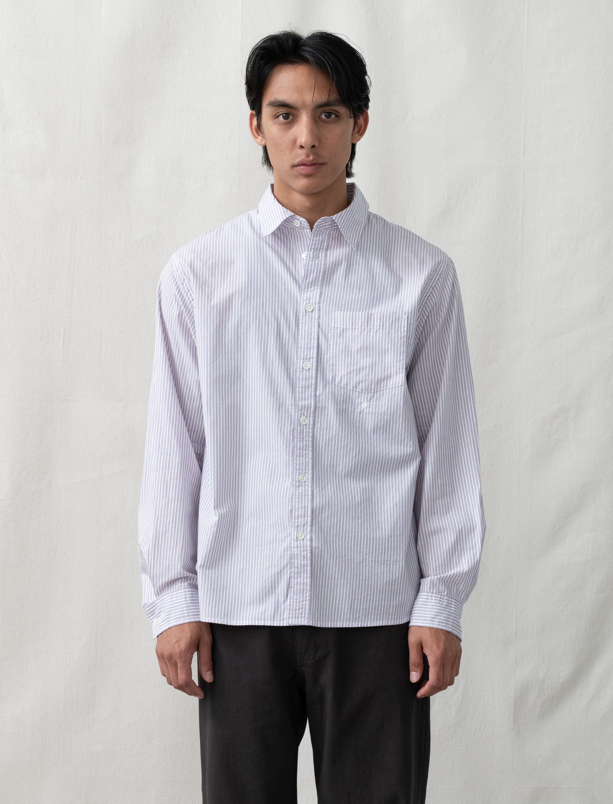 Standard Shirt (Purple Stripe)