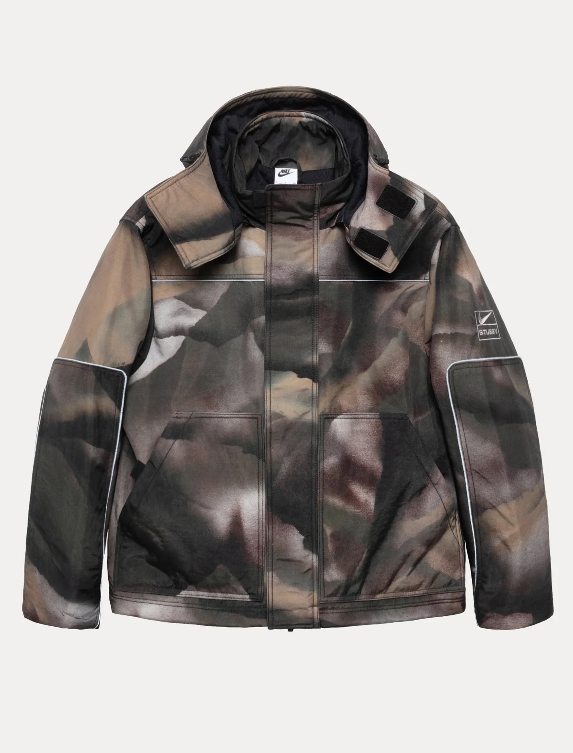  - Stüssy Hooded Utility Jacket (Multi-Color) - Bows and Arrows