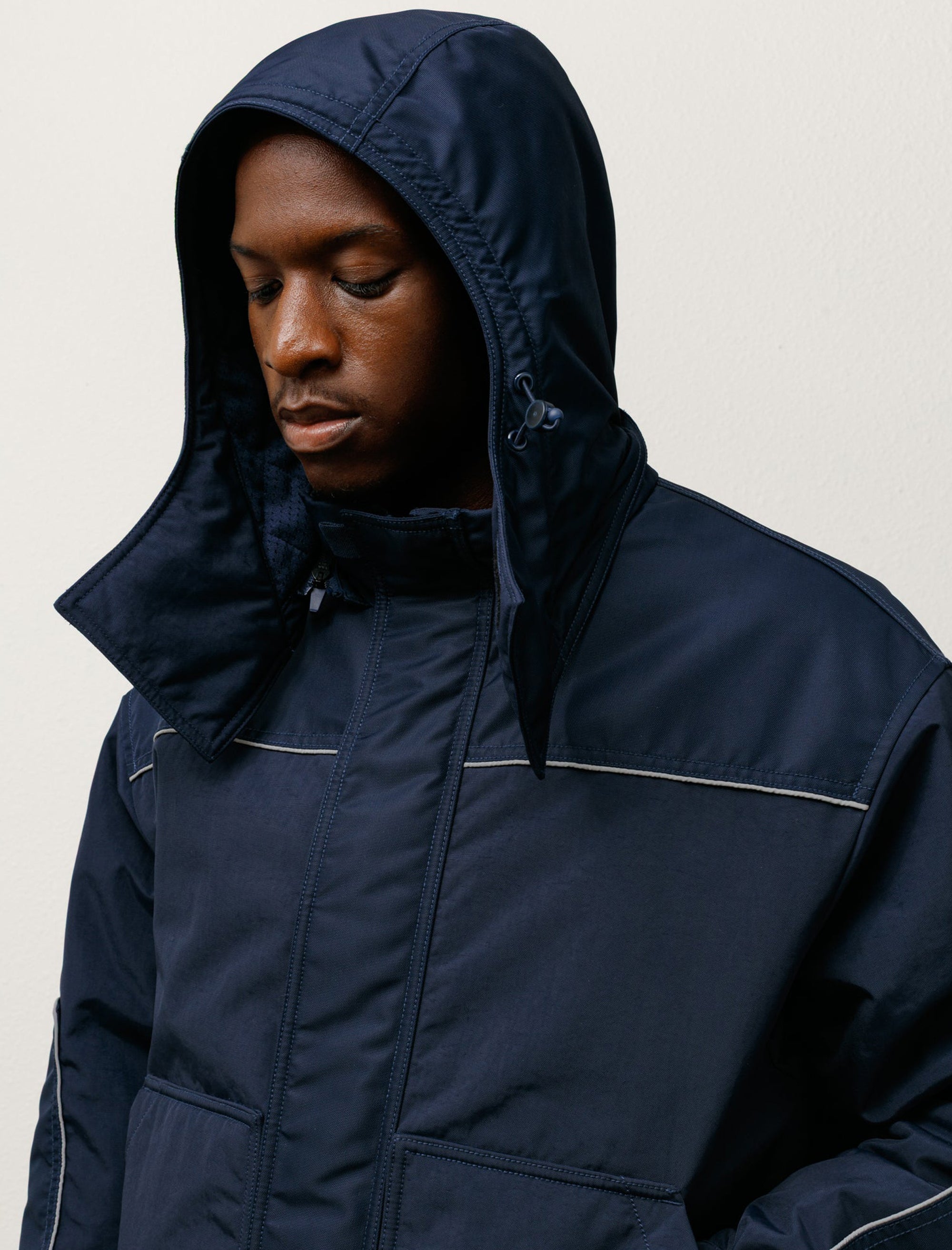  - Stüssy Hooded Utility Jacket (Obsidian) - Bows and Arrows