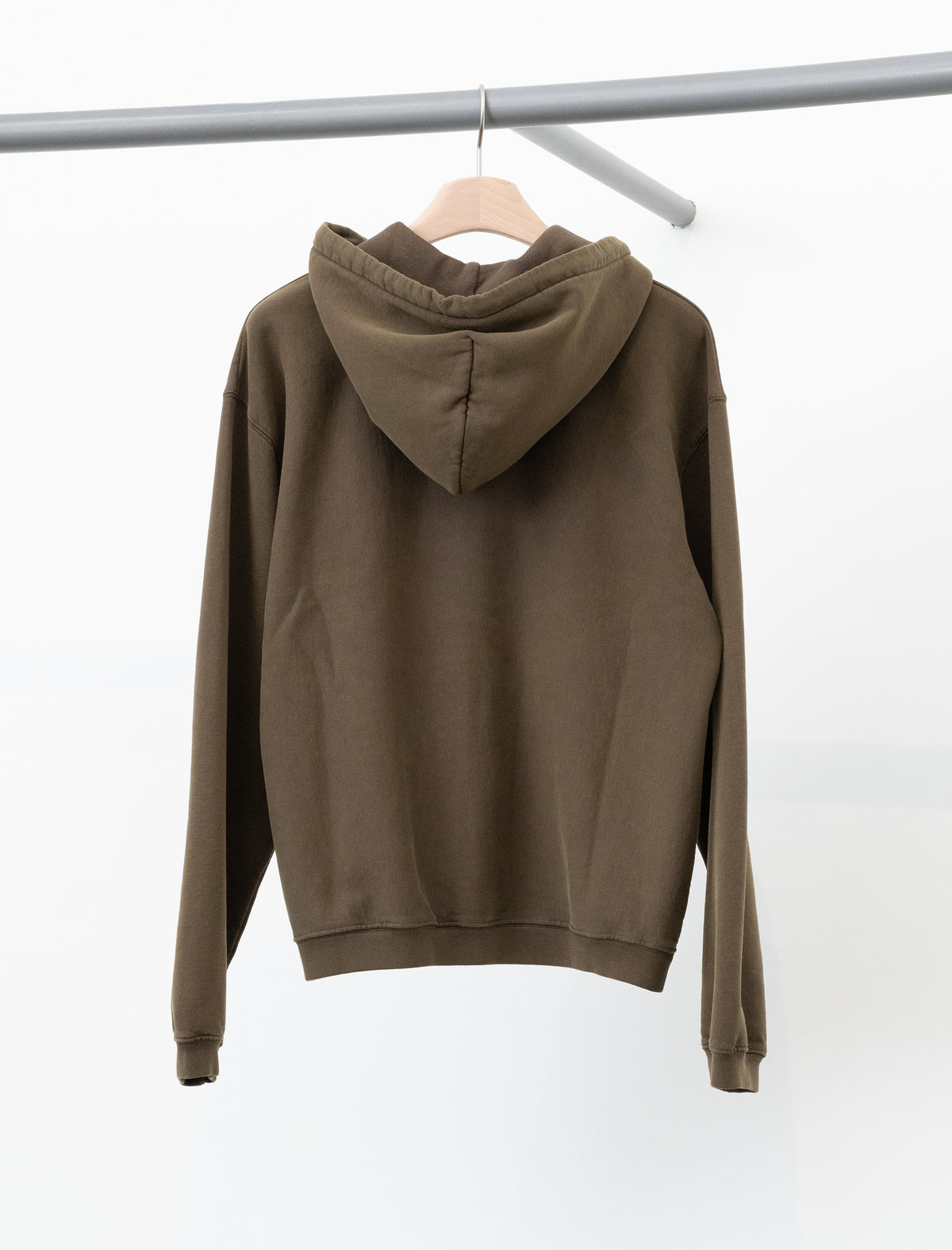 Faded Graphic Zip Hoodie (Washed Olive)