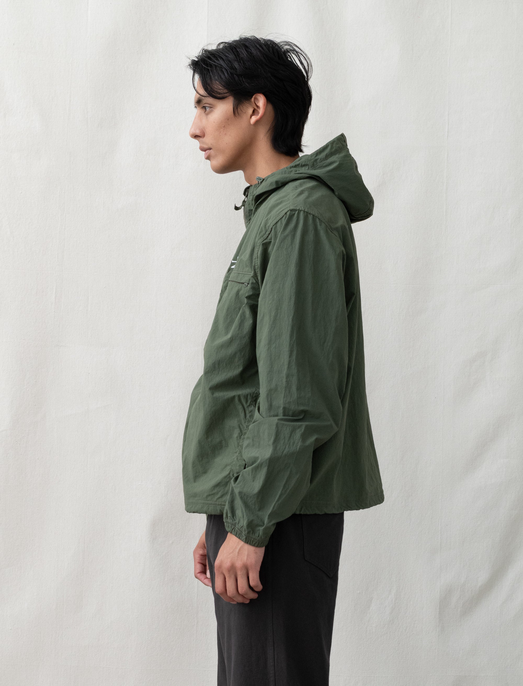 Lightweight Hooded Jacket (Olive)
