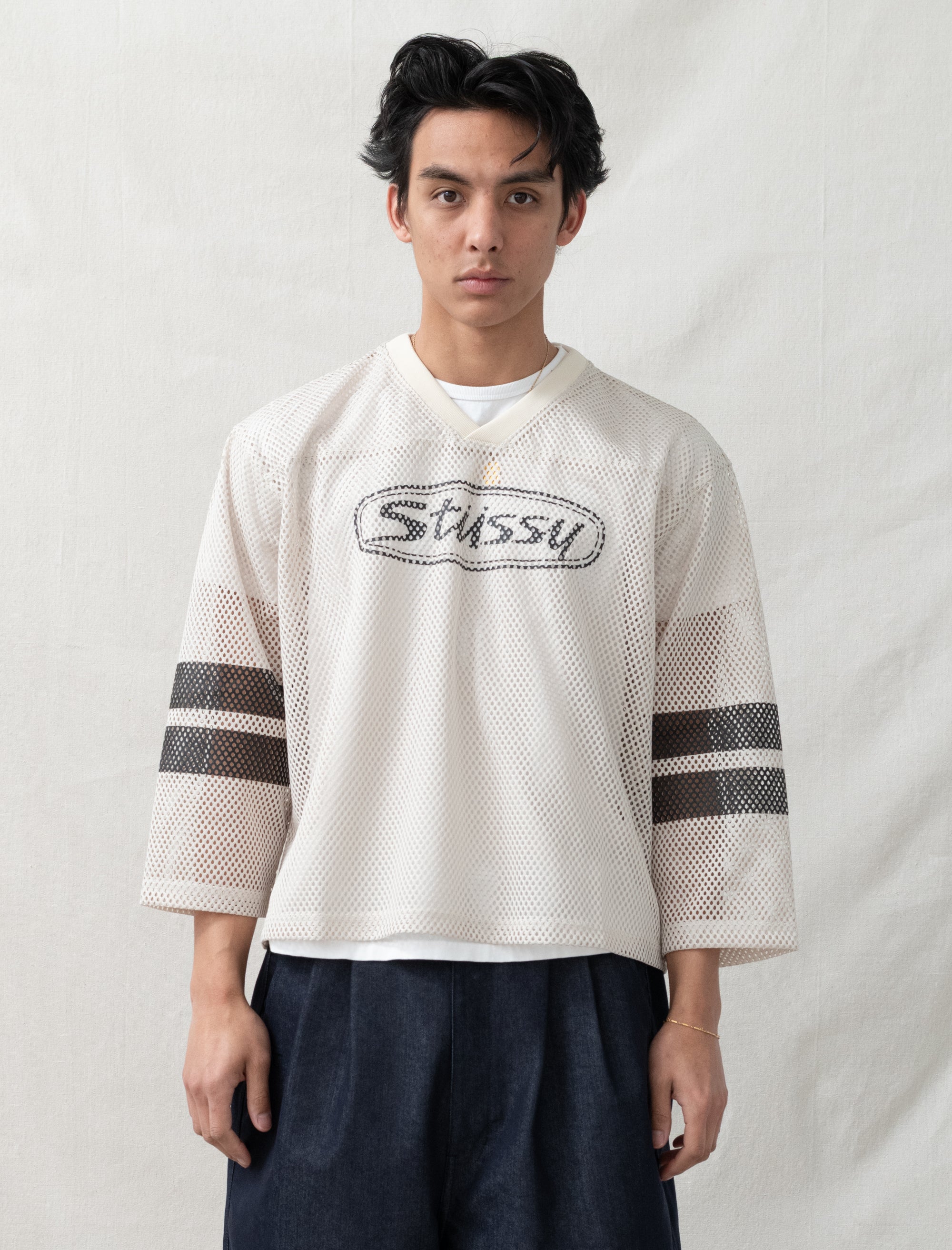 stussy Trucker Team Jersey (Tan)