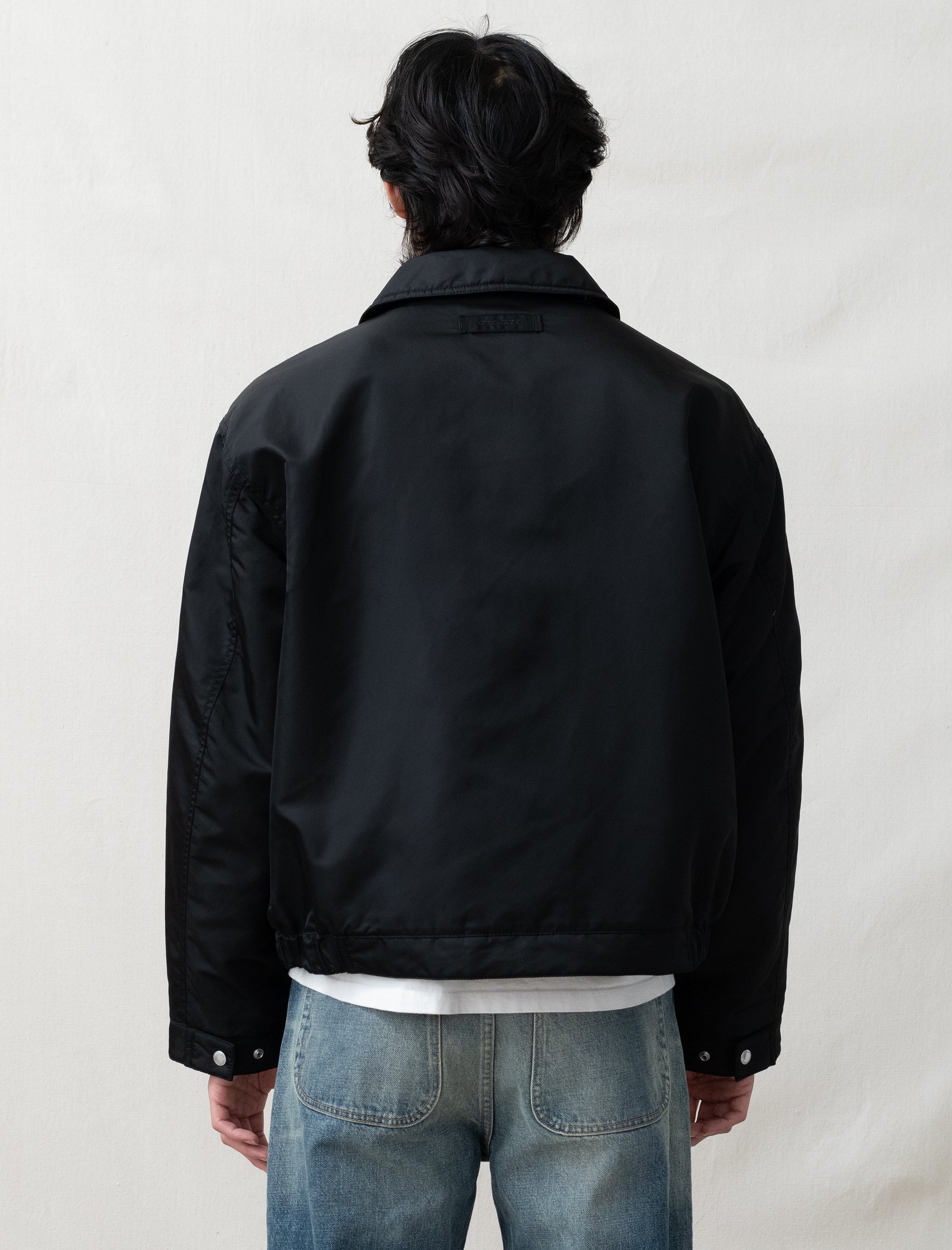  - Pile Lined Zip Jacket (Black)