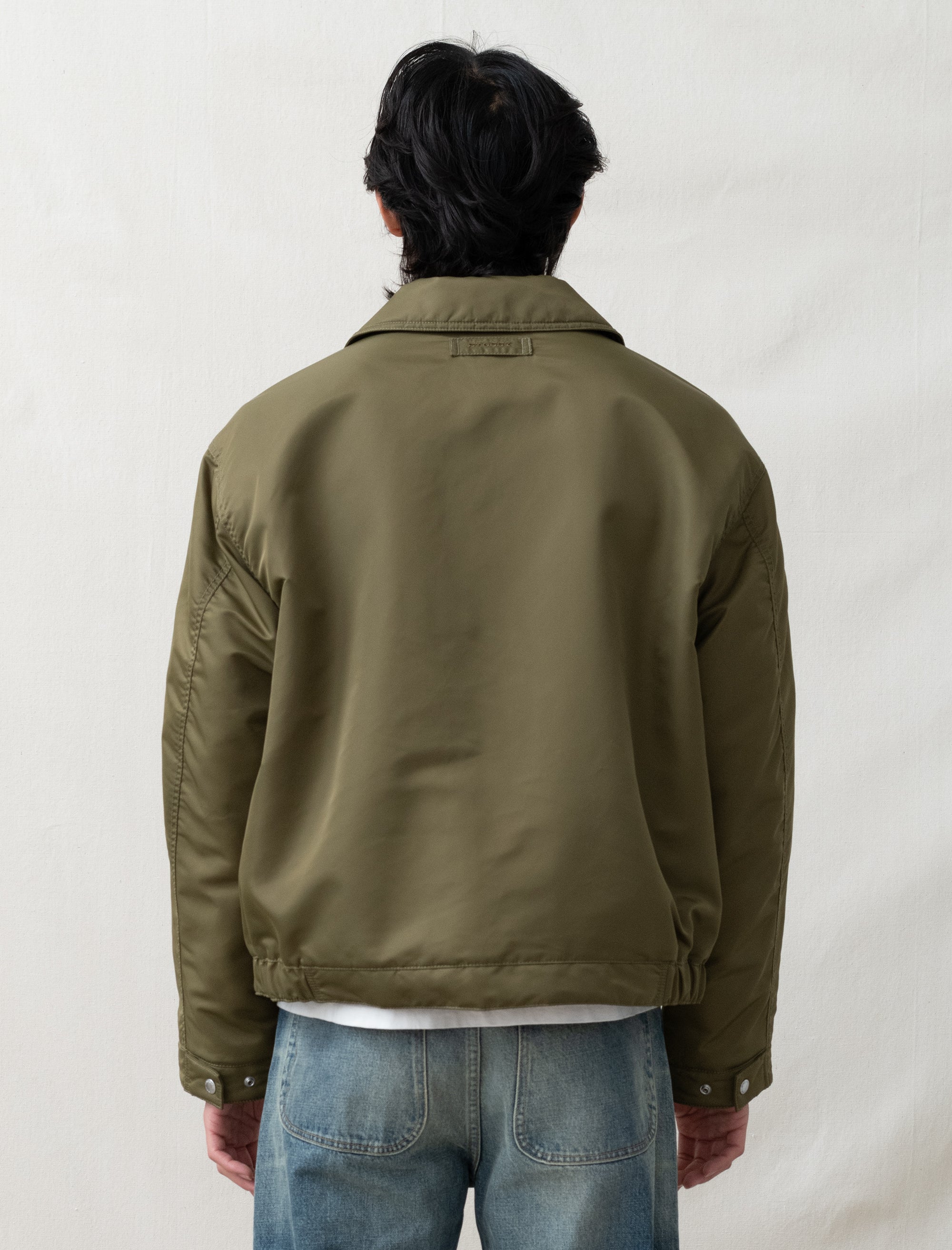 - Pile Lined Zip Jacket (Olive)