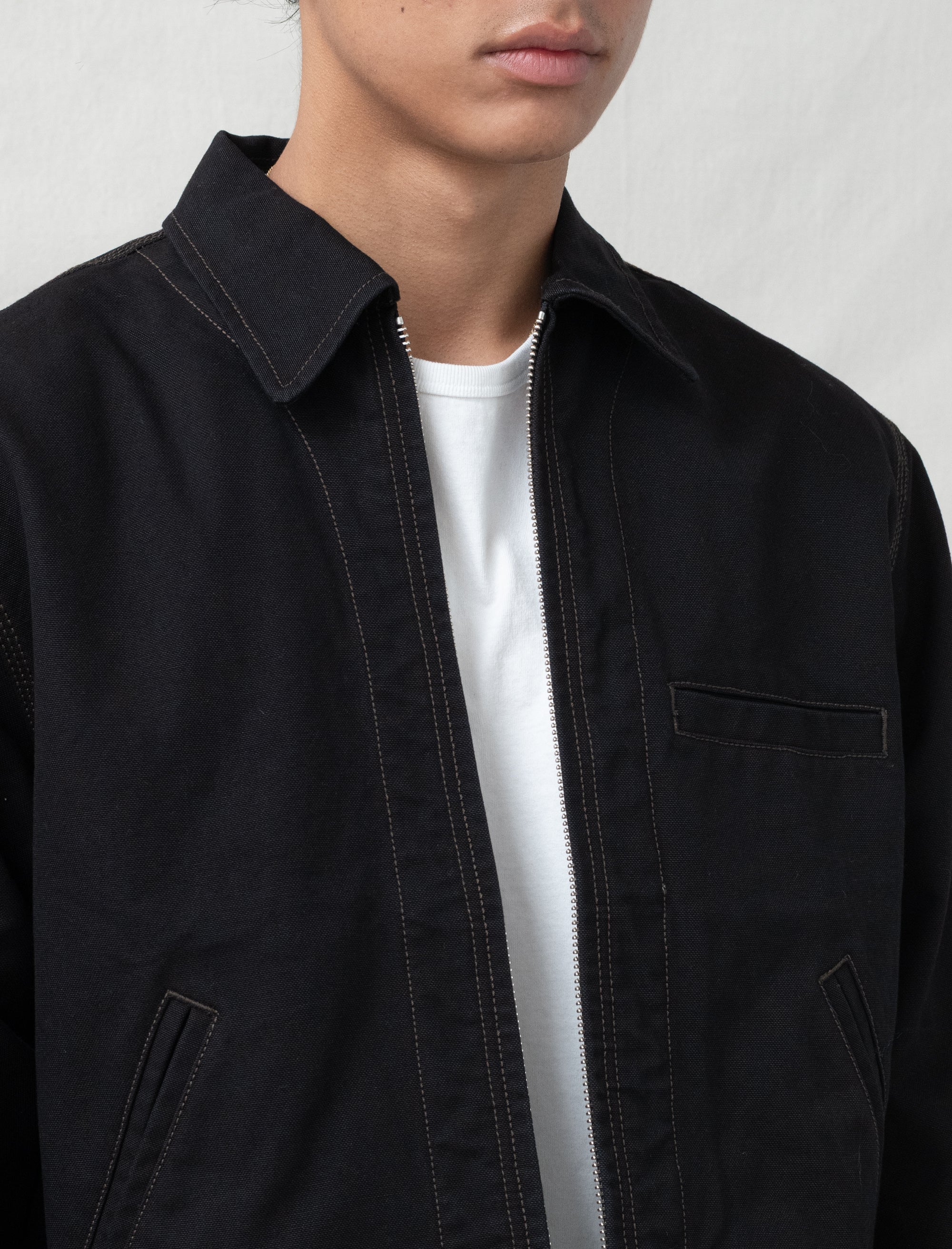 stussy Work Jacket Collared (Black)