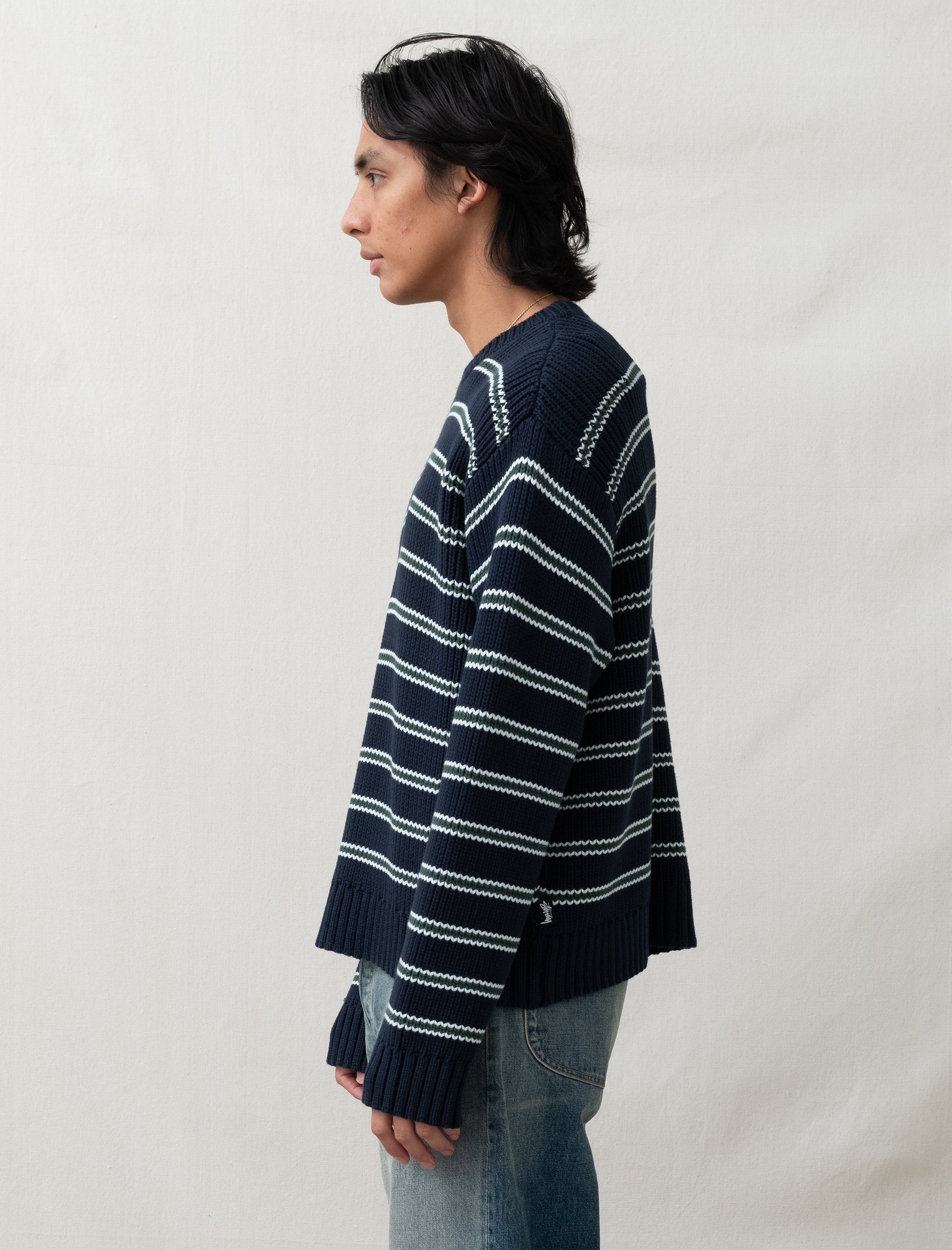  - Striped Sweater (Ocean)