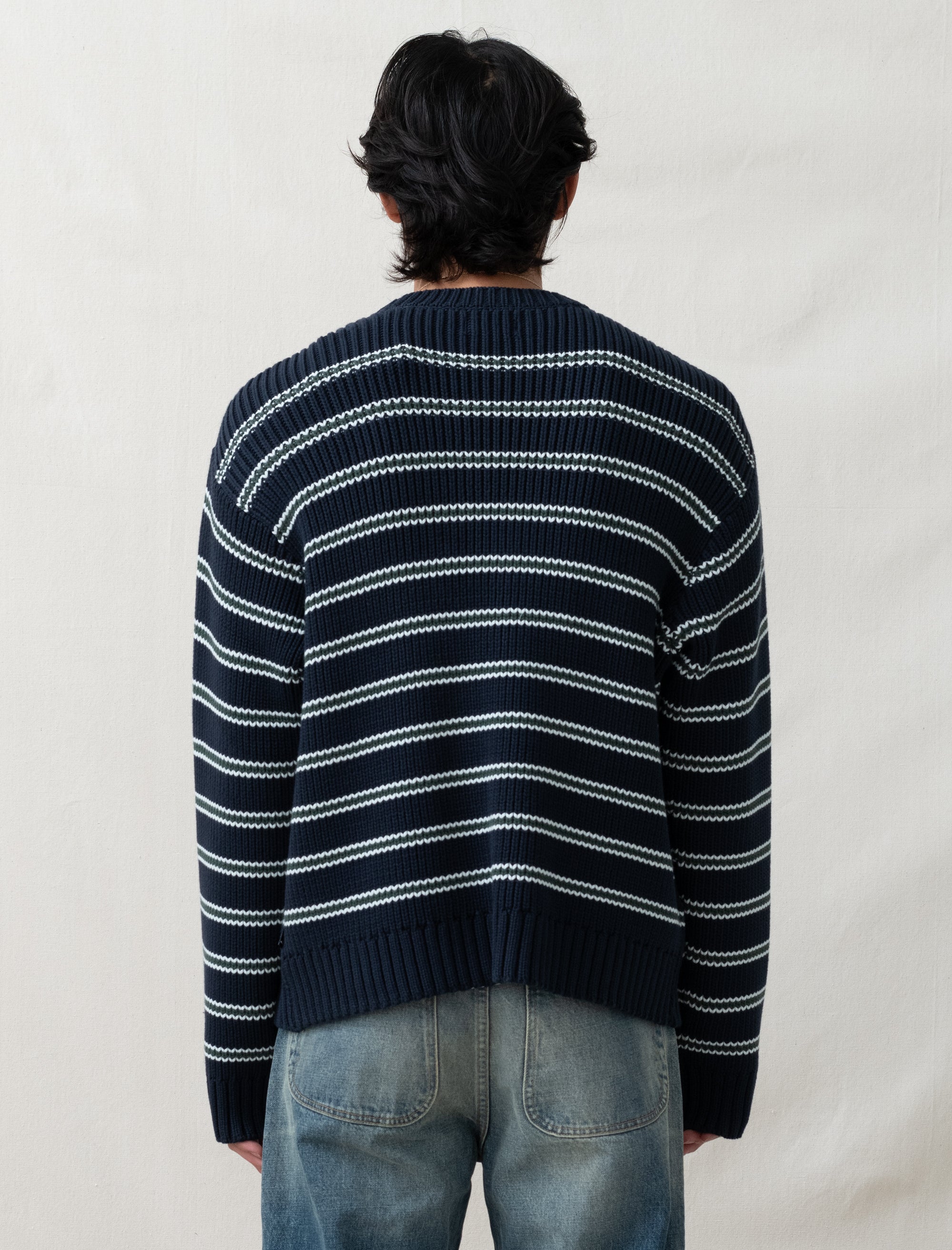  - Striped Sweater (Ocean)