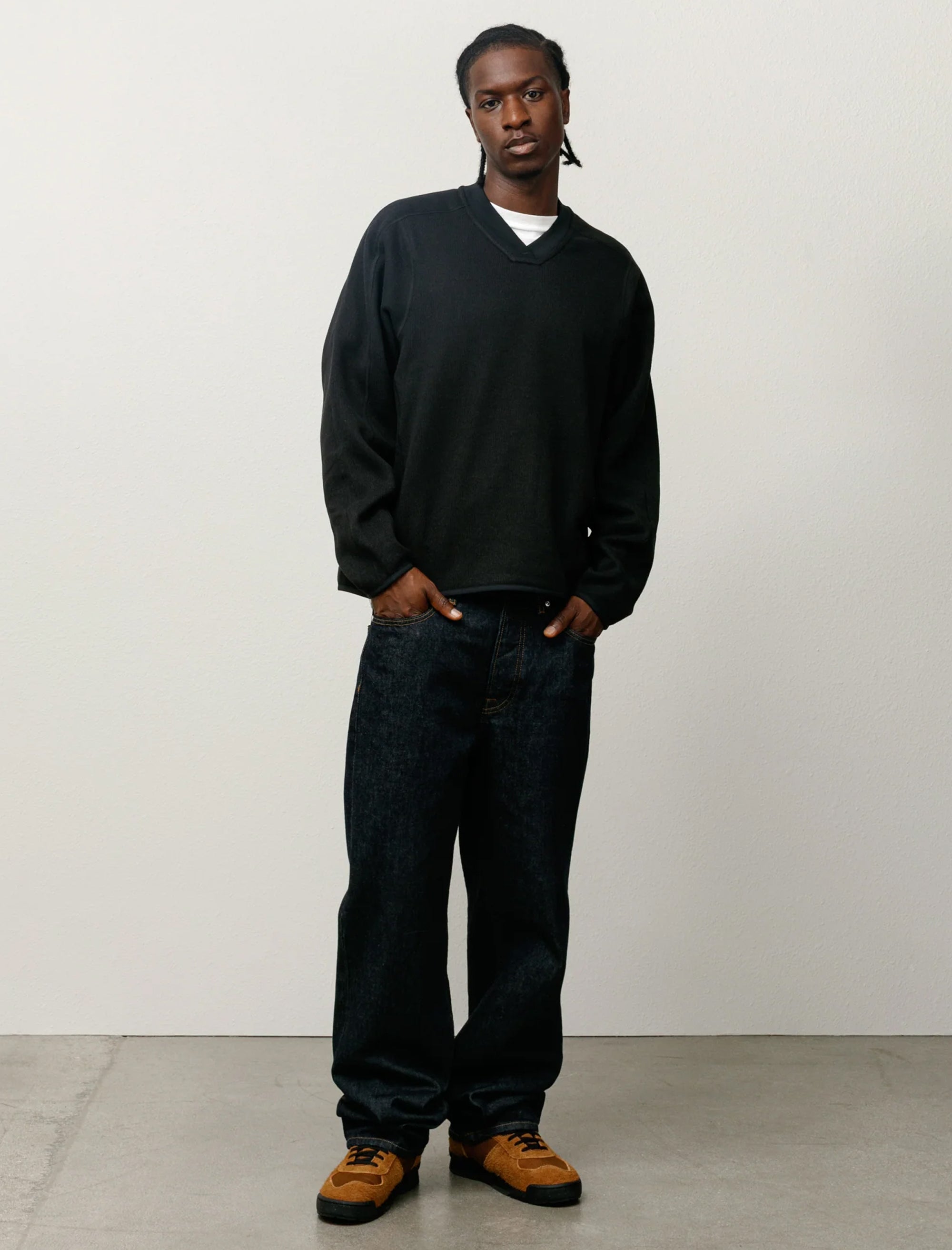  - Stüssy Pullover Thermal (Black) - Bows and Arrows