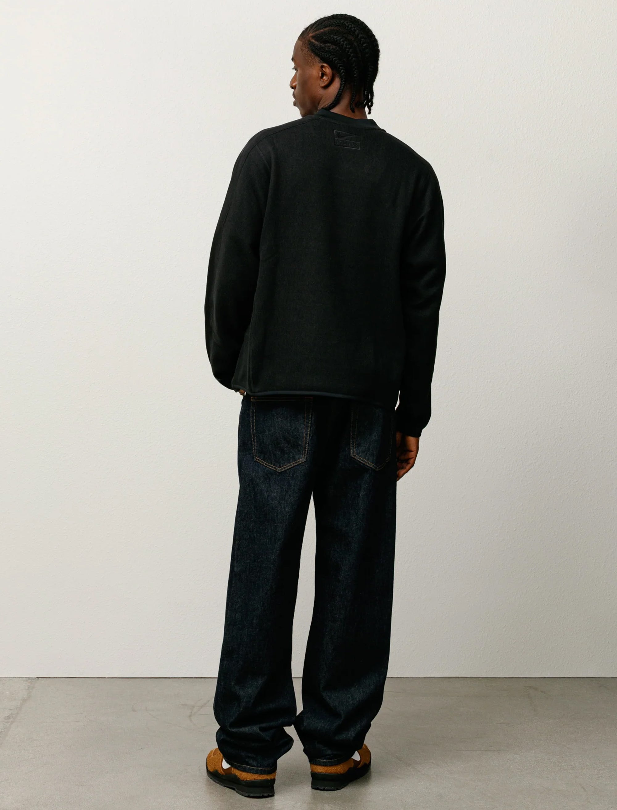  - Stüssy Pullover Thermal (Black) - Bows and Arrows